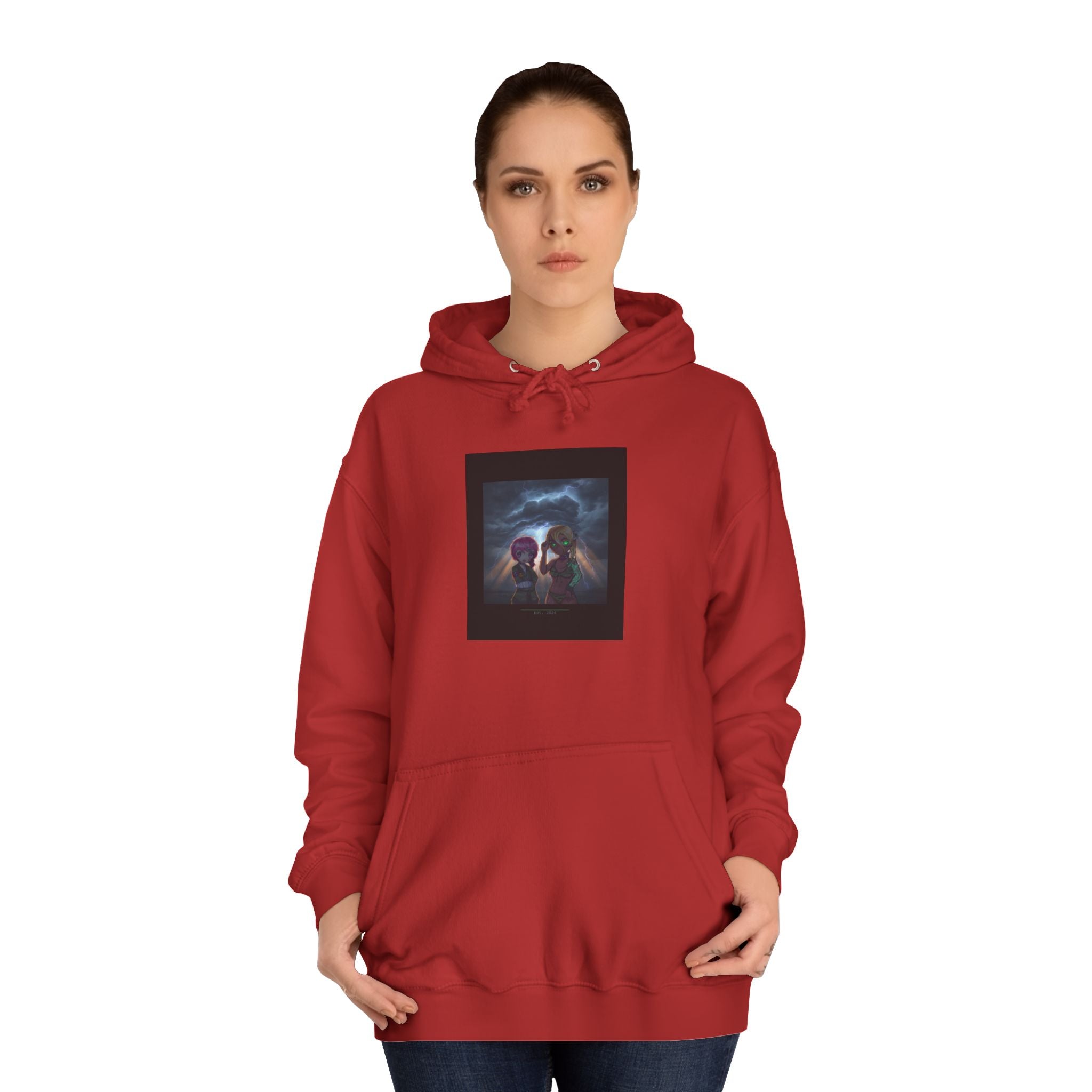 Anime Lightning Storm Sky Dramatic Pullover Hoodie
