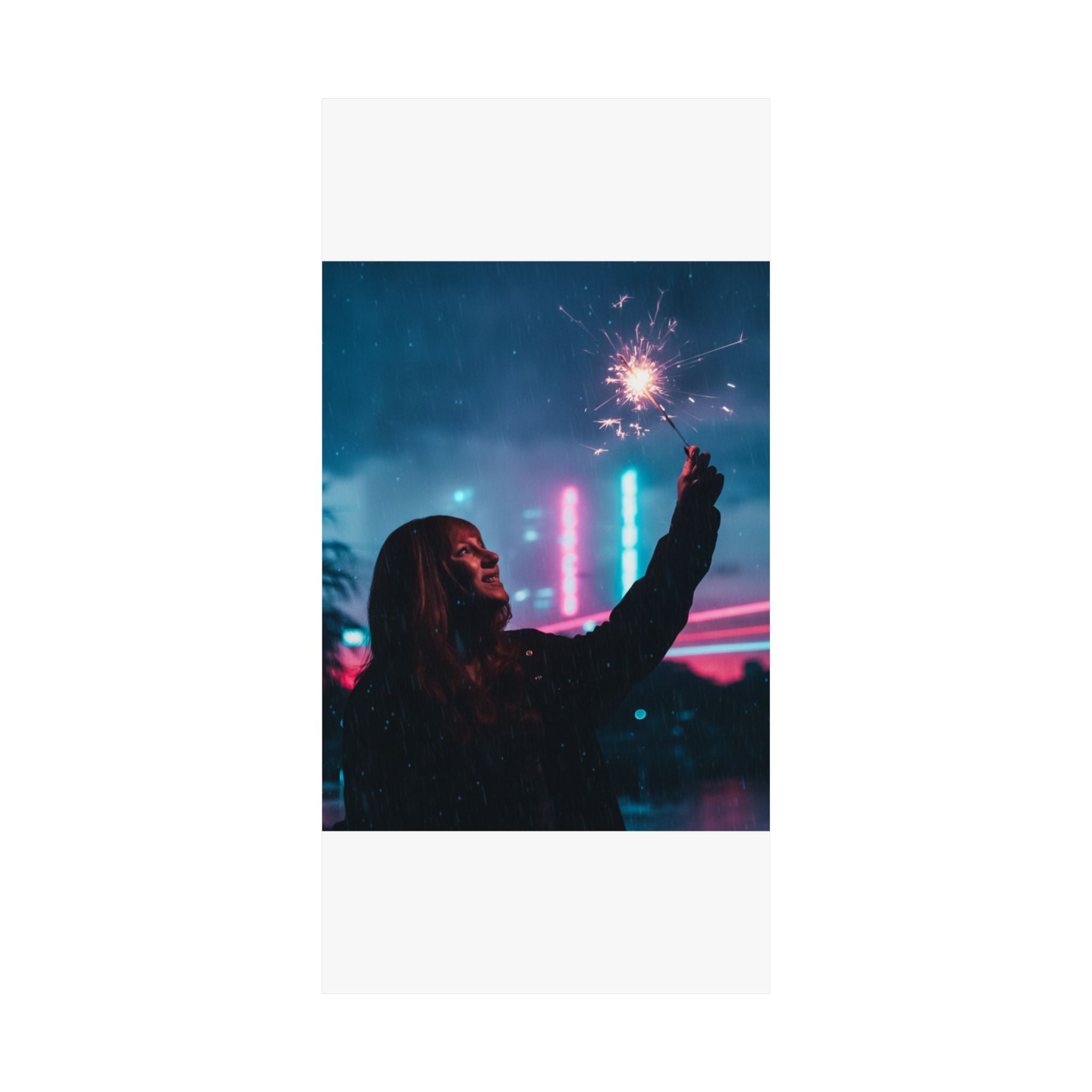 Neon Noir — Person — Matte Poster