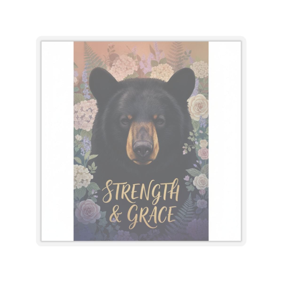 Affirmation — Bear — Kiss-Cut Sticker