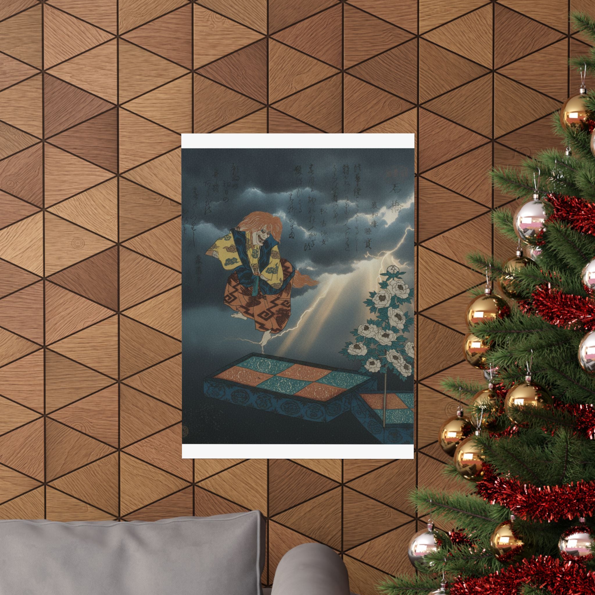 Dramatic Storm — Scene From Noh Dance — Matte Poster