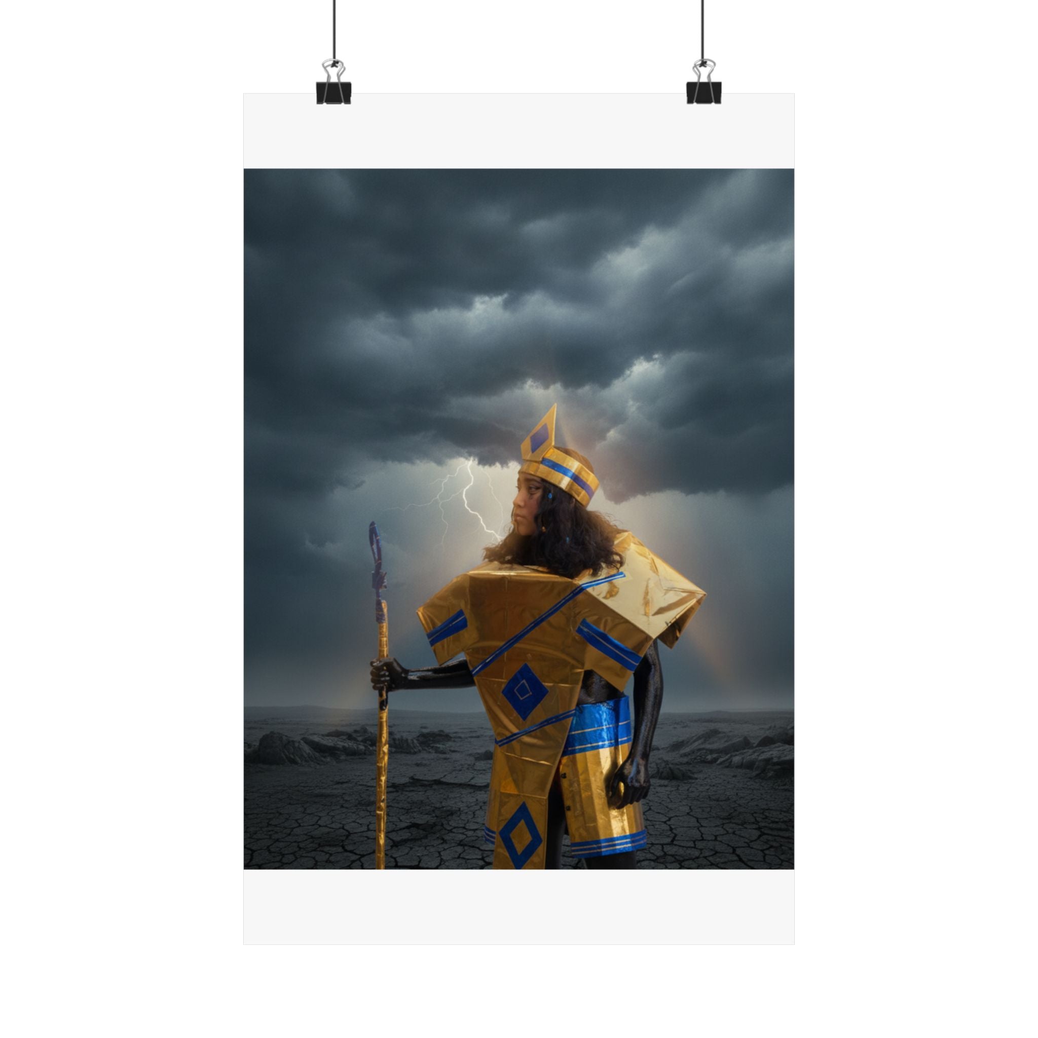 Dramatic Storm — Person — Matte Poster