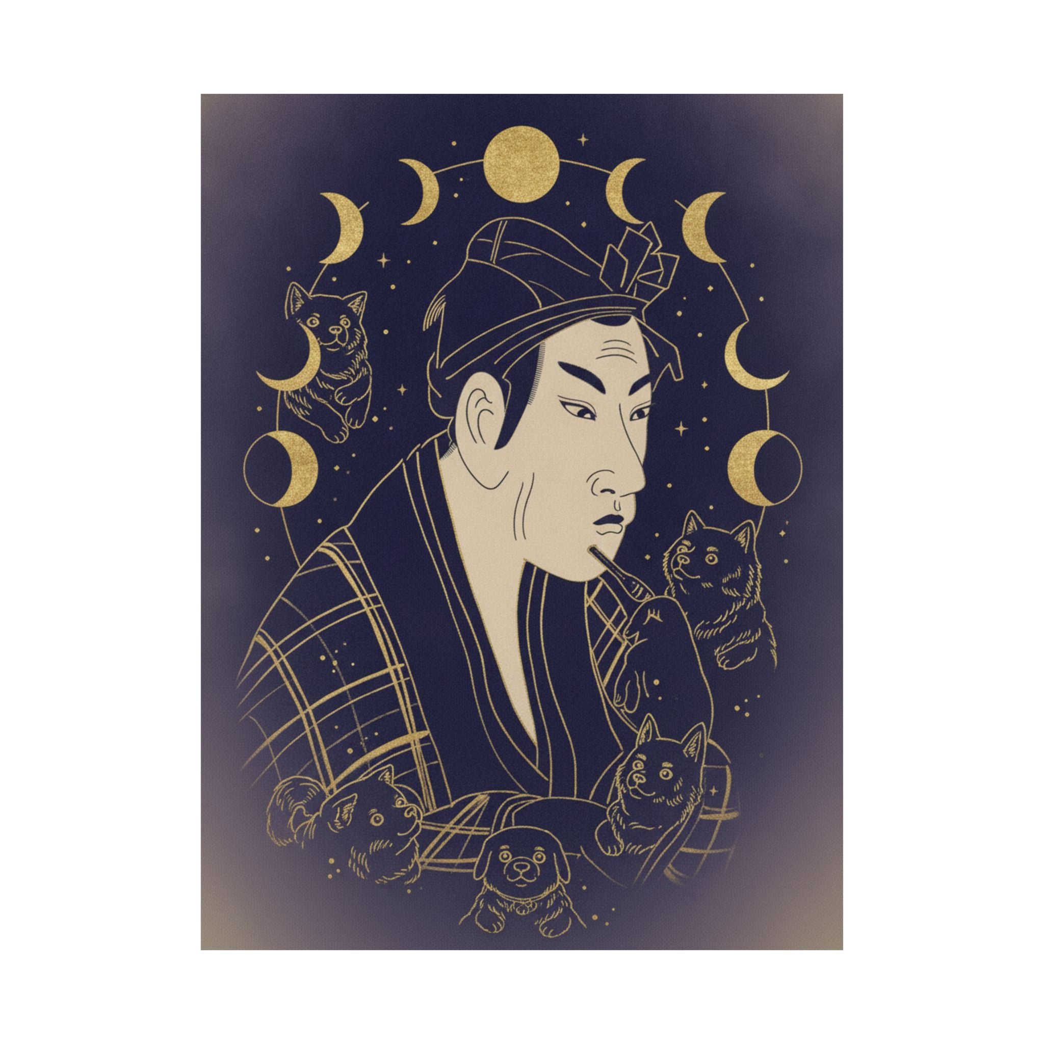 Celestial — The Actor Matsumoto Koshiro As Banzuin Chobei — Matte Poster