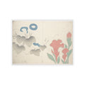 Watercolor — Design Of Morning–Glory And Other Flowers — Kiss-Cut Sticker