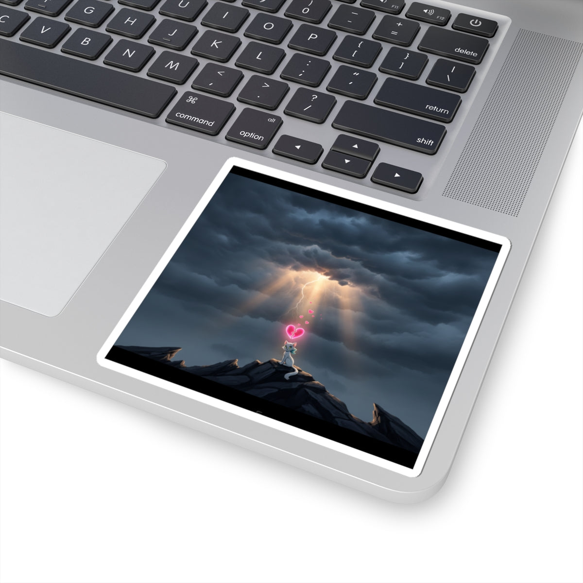Dramatic Storm — Cat — Kiss-Cut Sticker