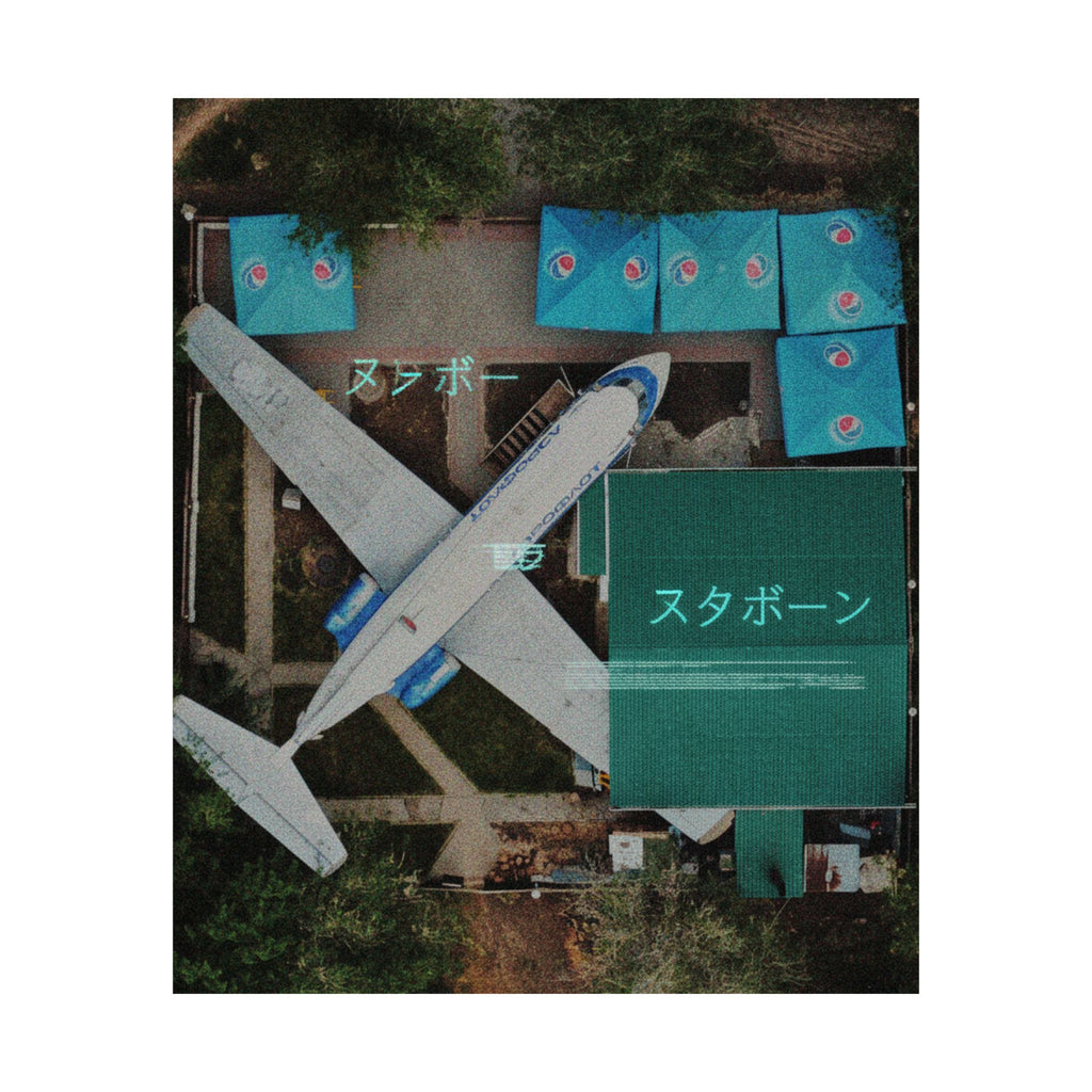 Glitch Culture — Airplane — Matte Poster