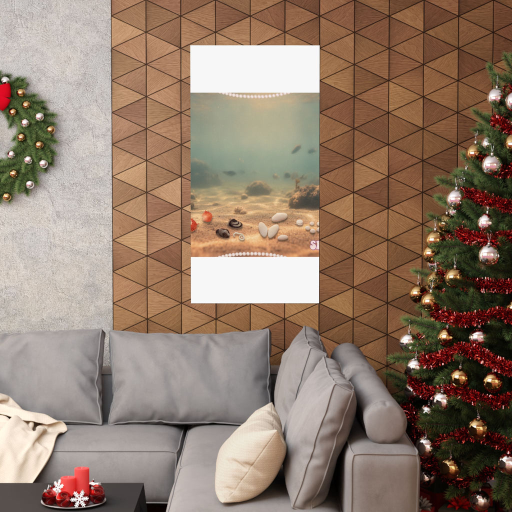 Scenic Nature — Shells Under Water — Matte Poster