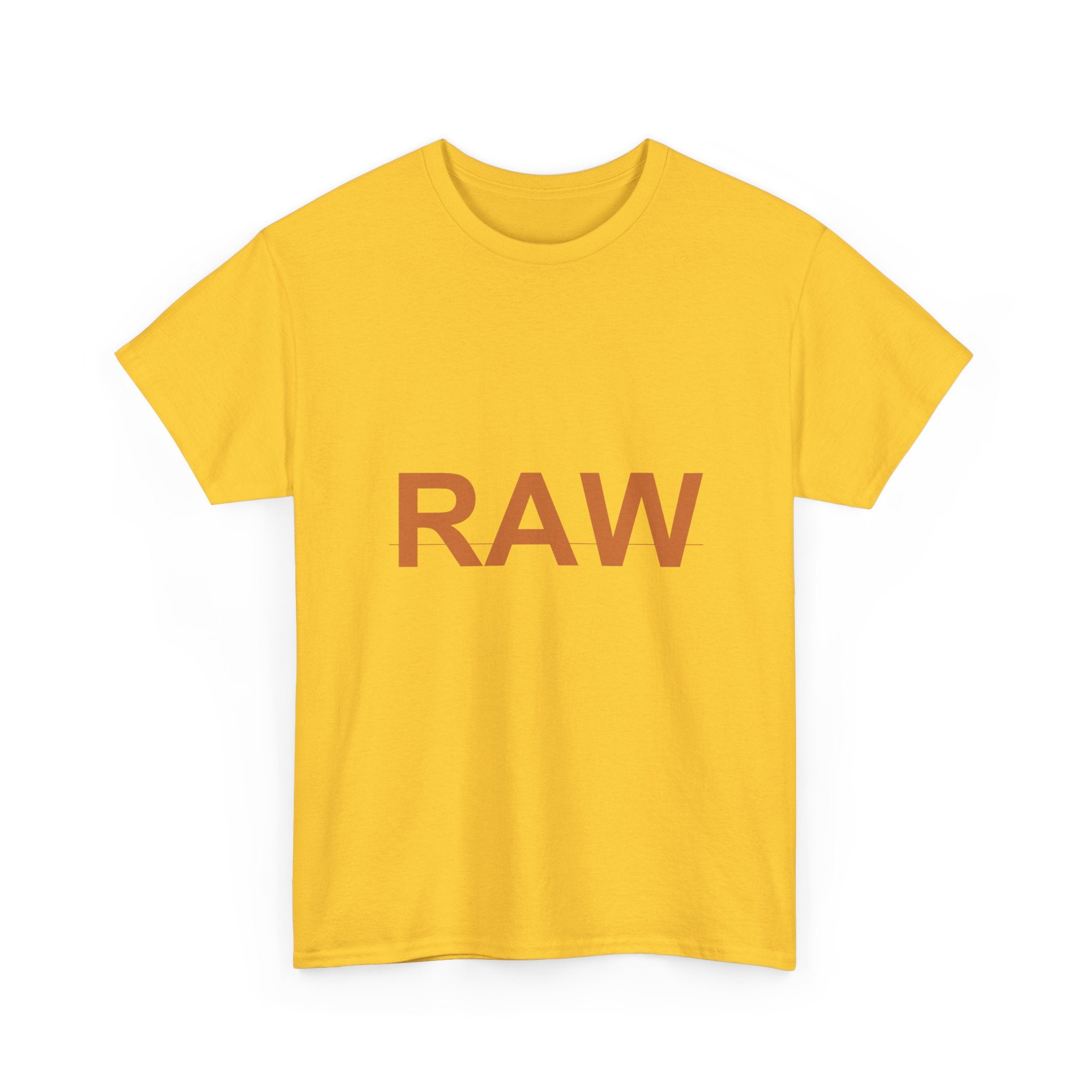 RAW Rust Block Letter Statement Graphic Tee