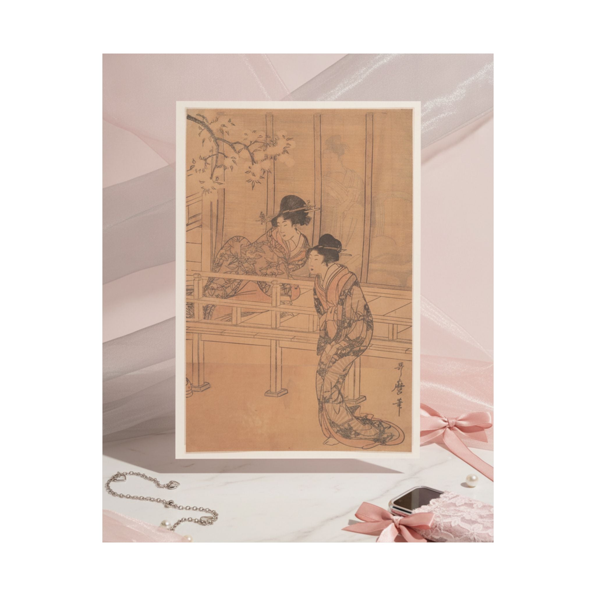 Product Marketing — The Lady Of Rokujo Being Visited By The Princess Aoi — Matte Poster