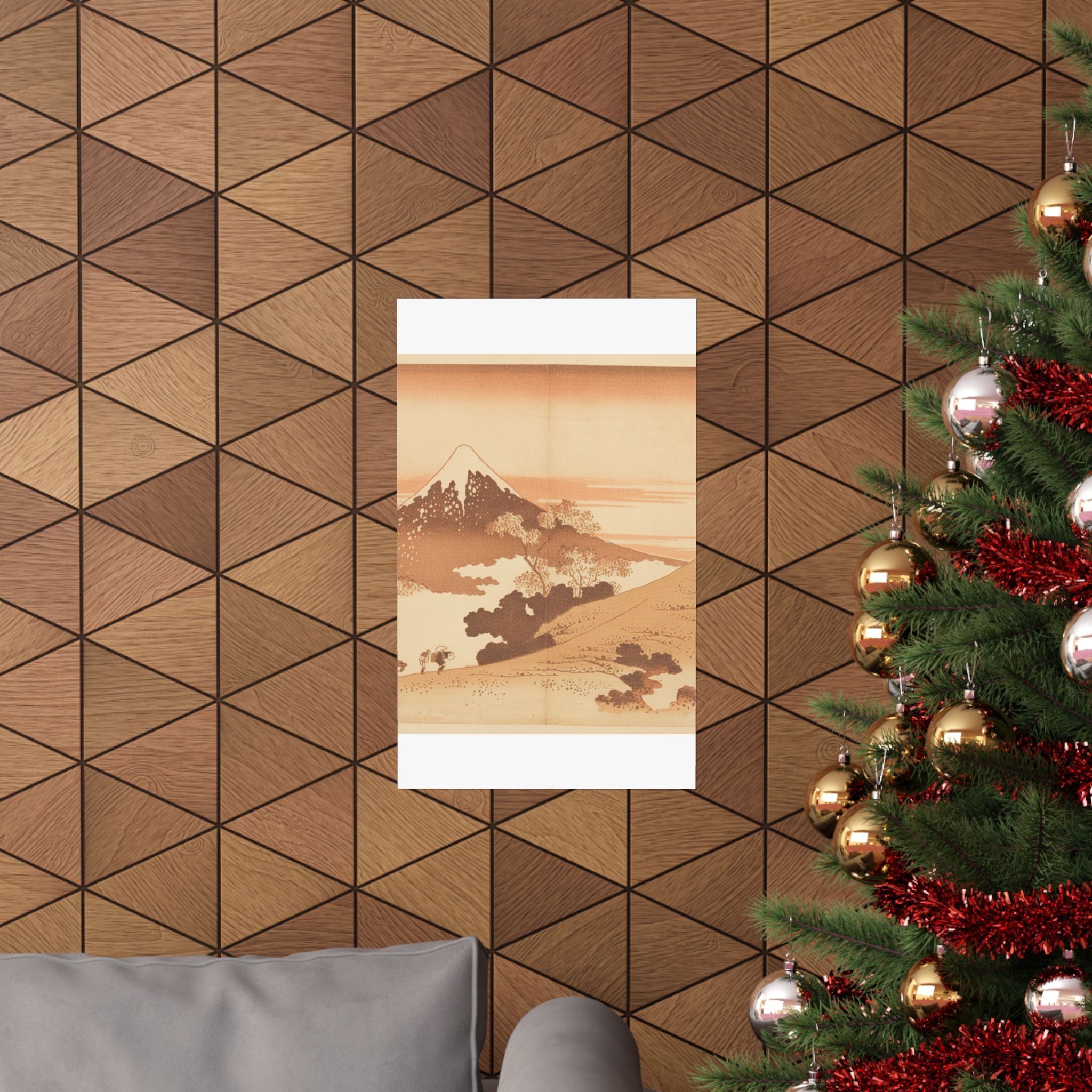 Southern Sunset — Fuji From Inume (?) Pass — Matte Poster