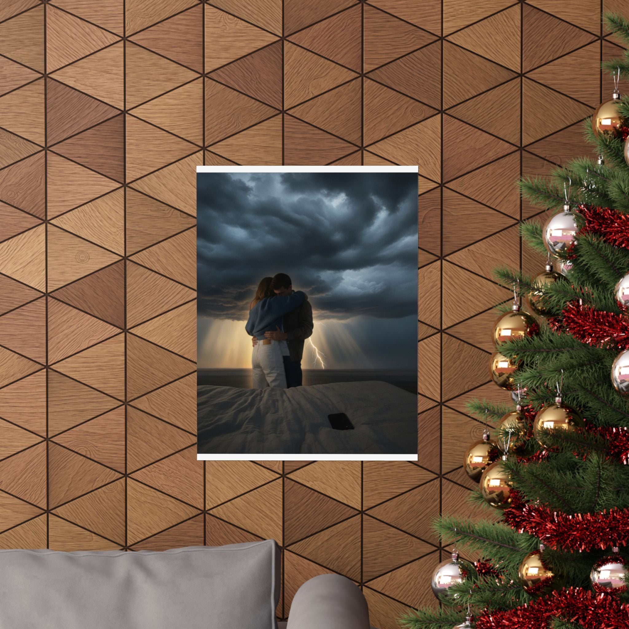 Dramatic Storm — Person — Matte Poster