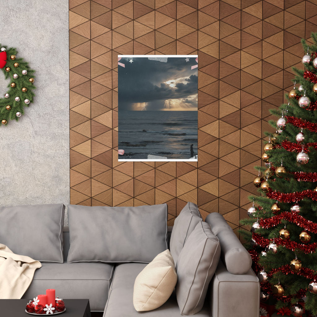 Dramatic Storm — Person — Matte Poster