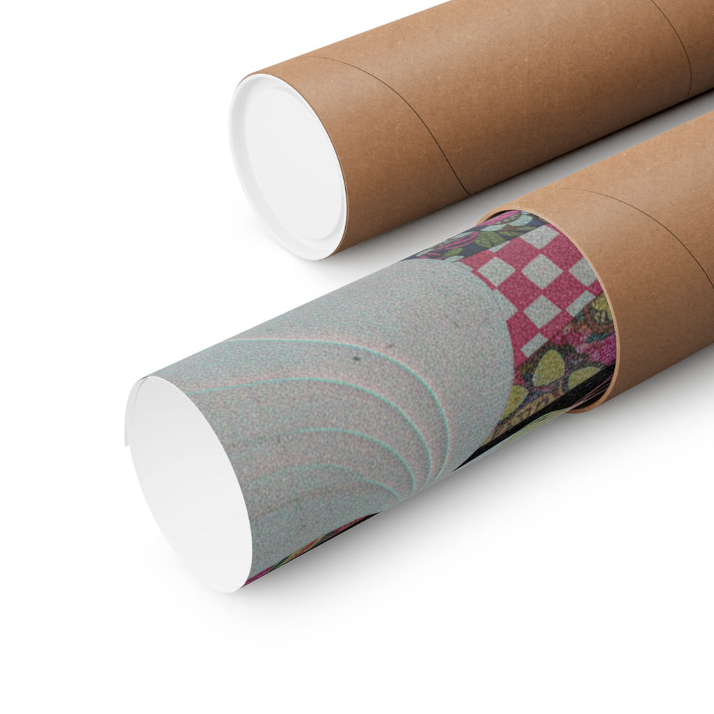 Glitch Culture — Rolls Of Cloth, Cotton And Yarn — Matte Poster