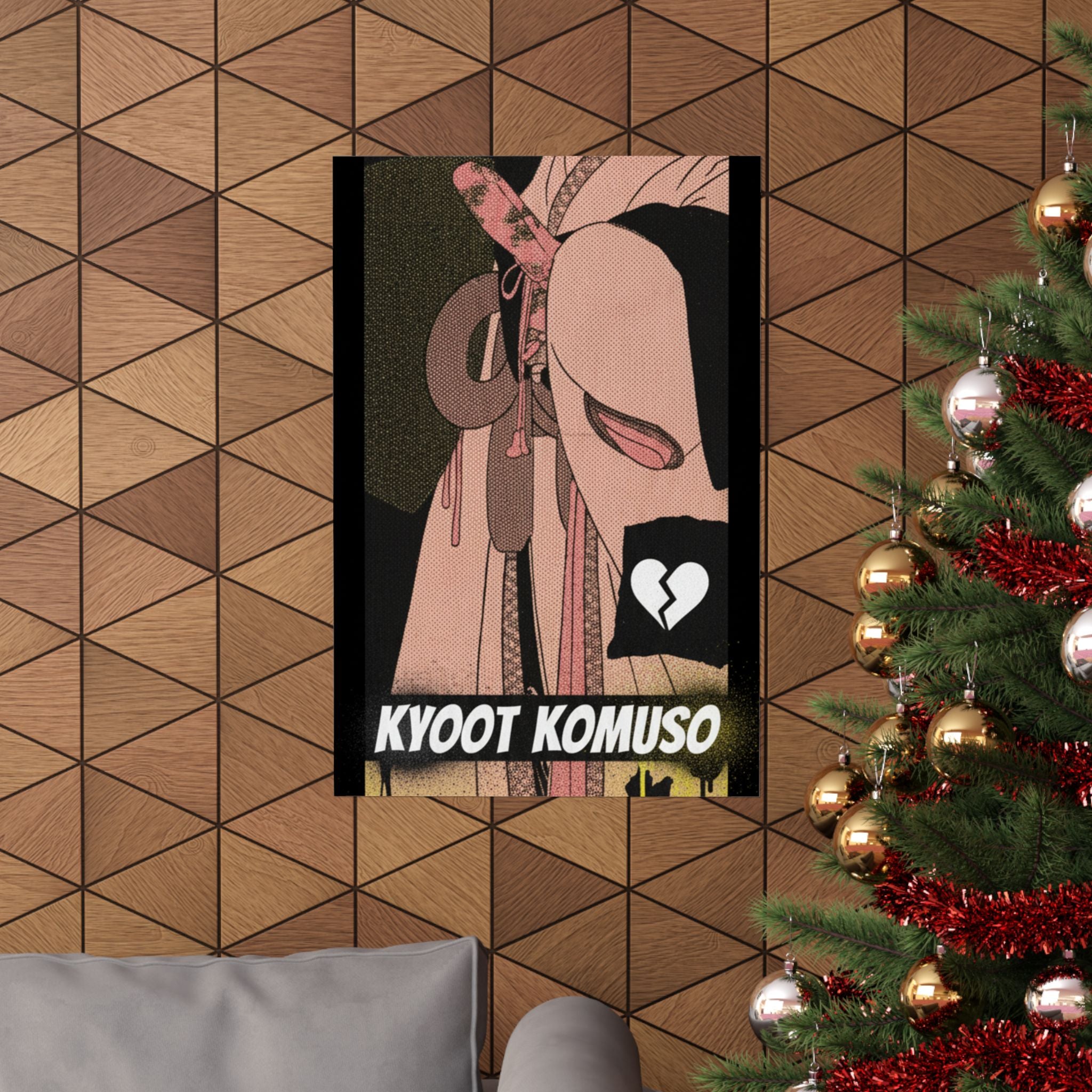 Streetwear Collage — A Girl As A Komuso — Matte Poster