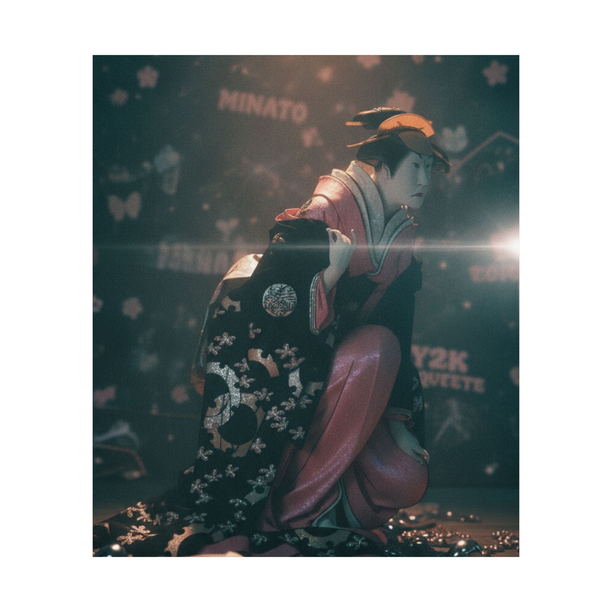 Cinematic — Actor Nakamura Kumetaro Ii As Minato, The Wife Of Yura Hyogonosuke — Matte Poster