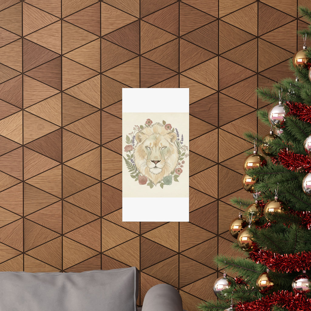 Botanical — Lion — Matte Poster