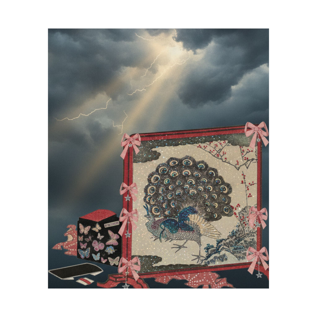 Dramatic Storm — Screen And Lady'S Work-Box — Matte Poster