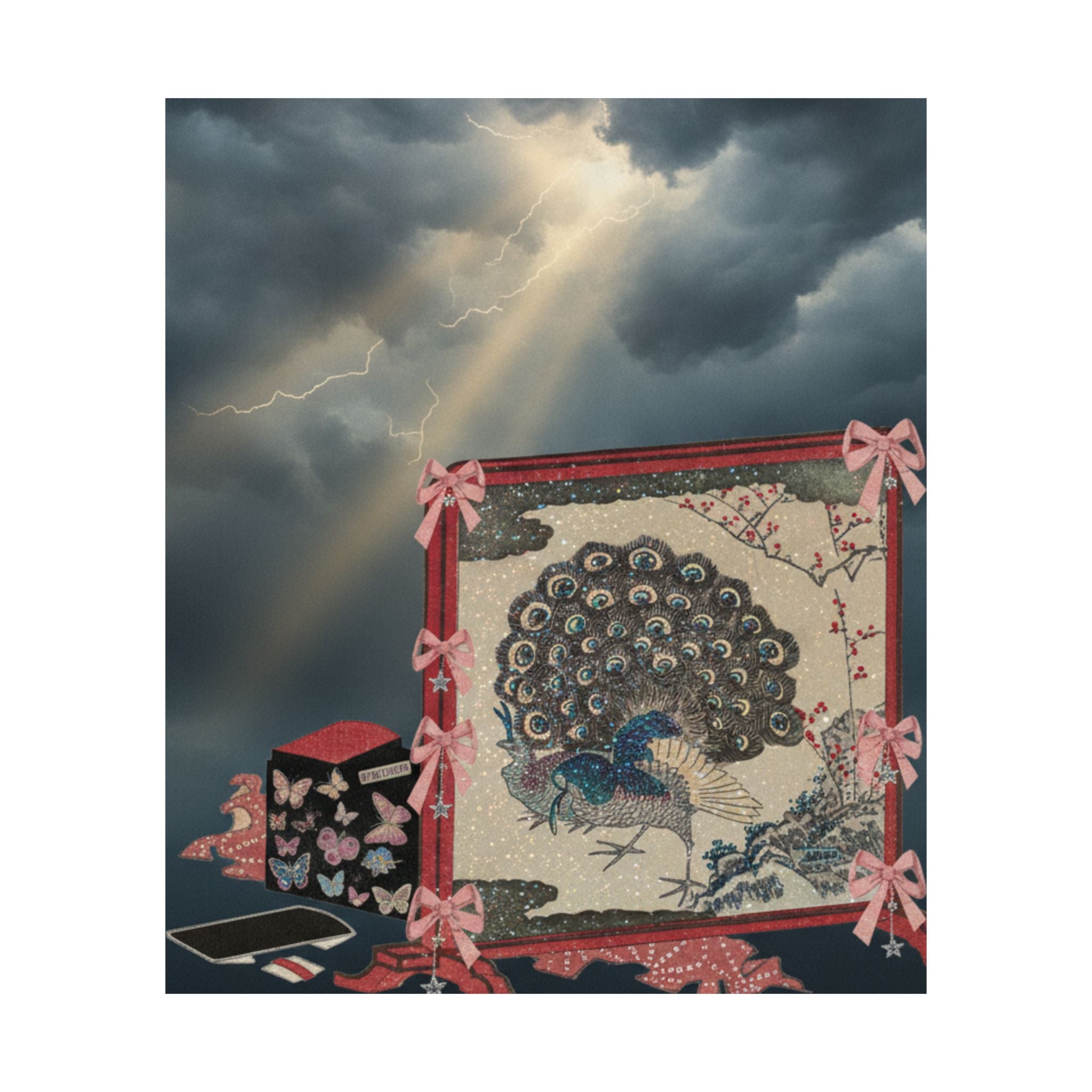 Dramatic Storm — Screen And Lady'S Work-Box — Matte Poster
