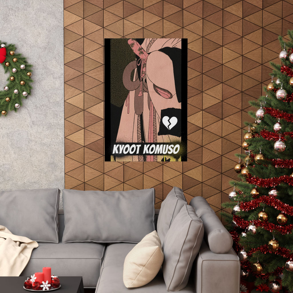 Streetwear Collage — A Girl As A Komuso — Matte Poster