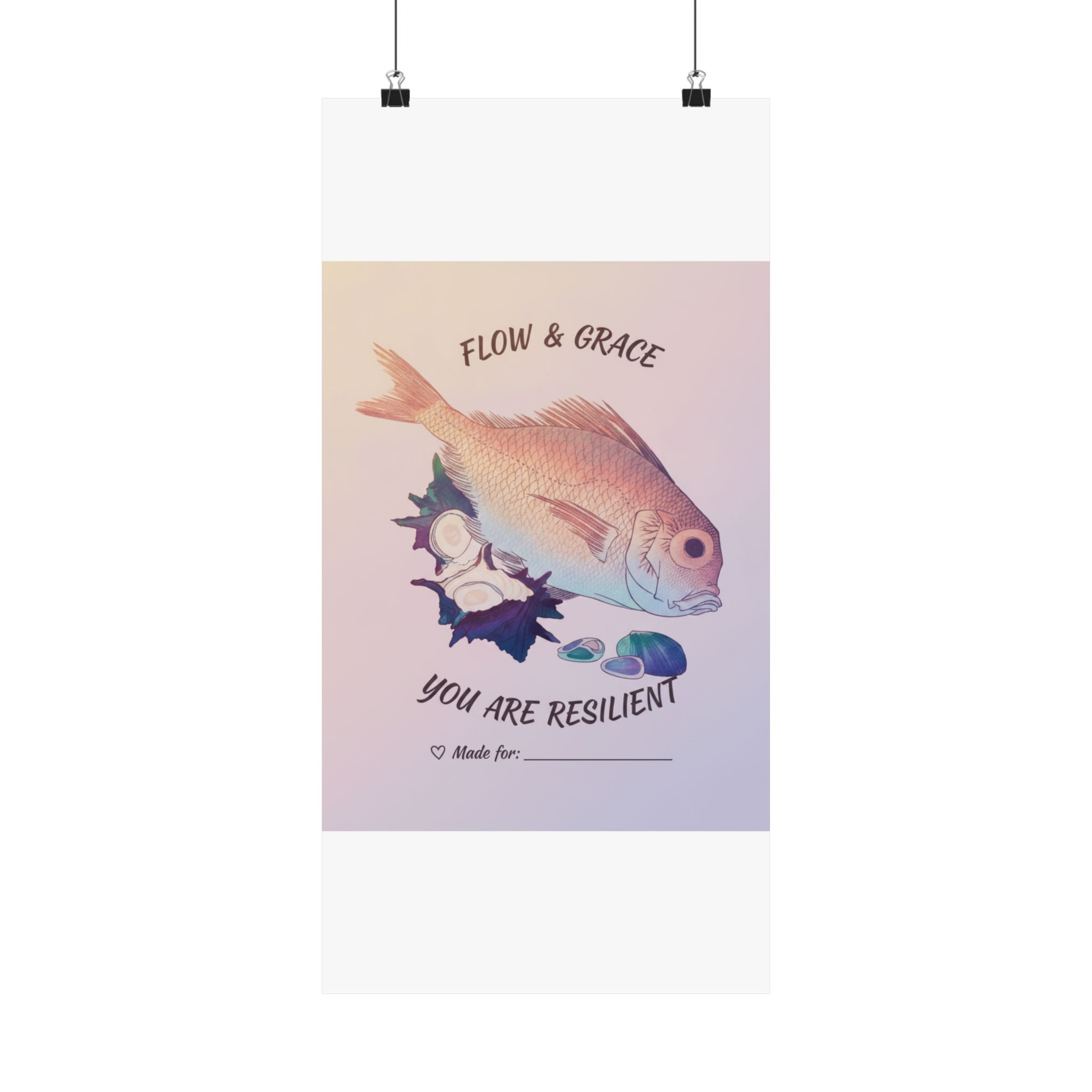 Affirmation — Tai Fish And Top-Shells — Matte Poster