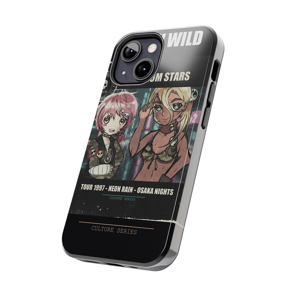 Neon Rain Osaka Nights Anime Tour Poster Phone Case