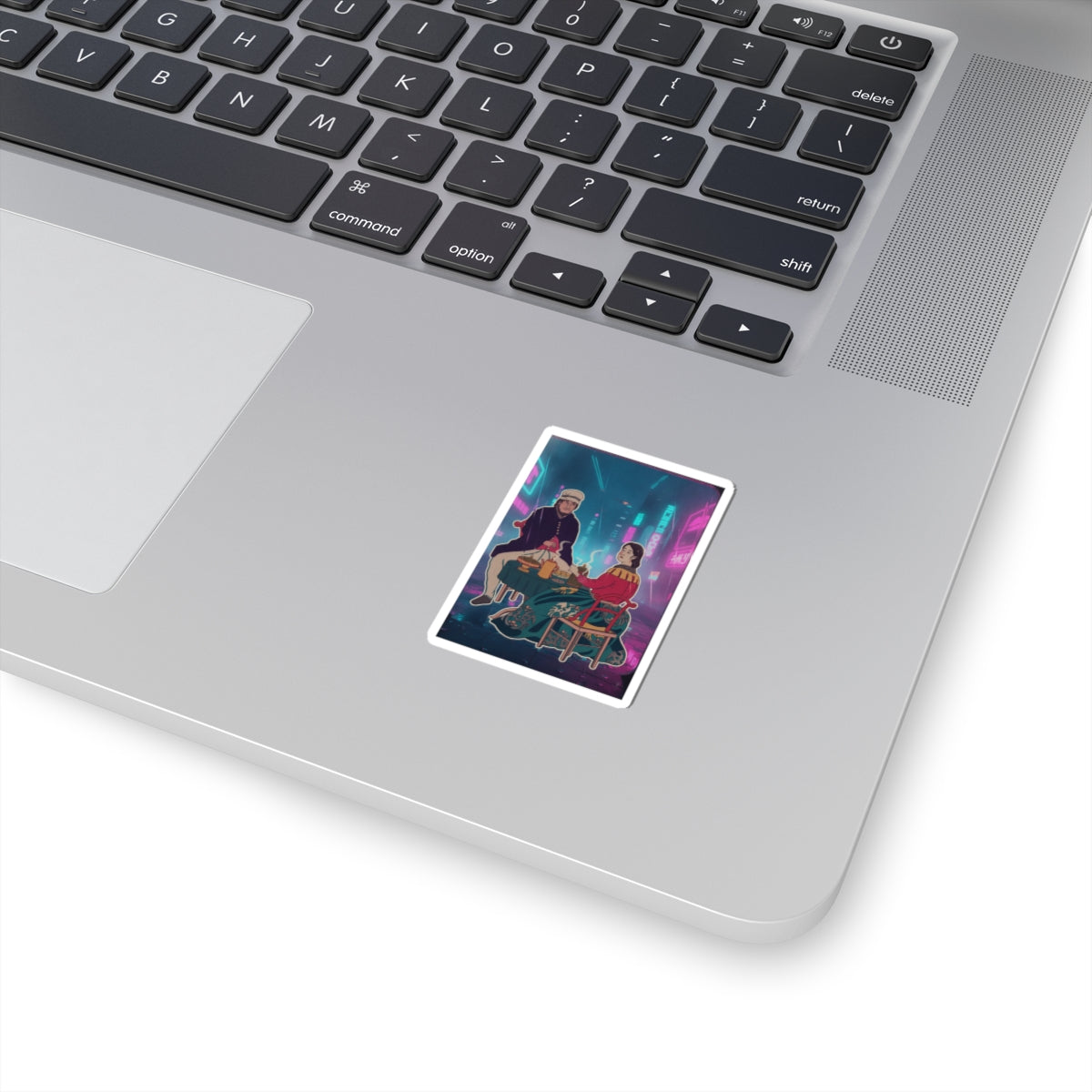 Neon Noir kiss-cut sticker — product view 11