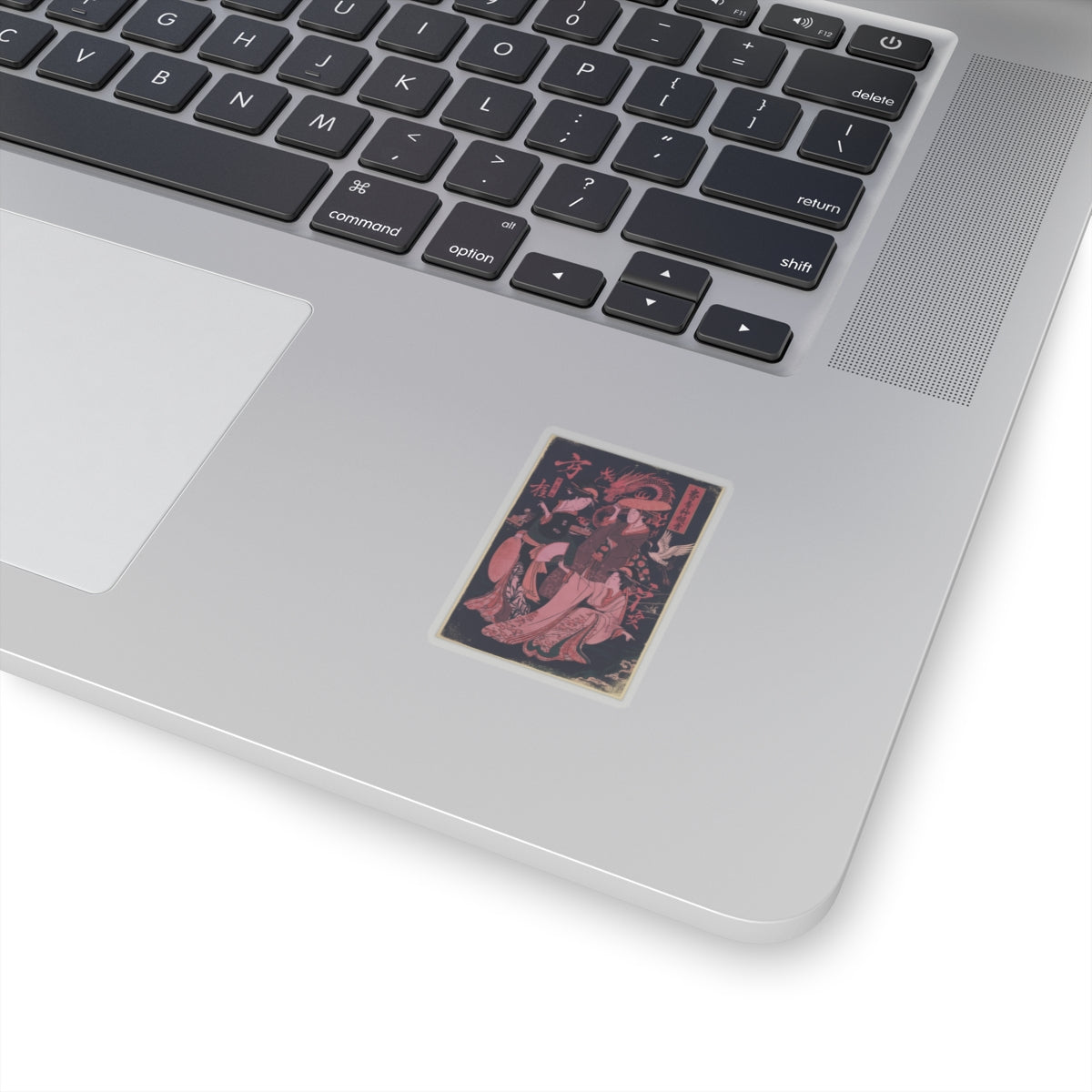 Japanese Street — Three Young Ladies By The Seashore — Kiss-Cut Sticker