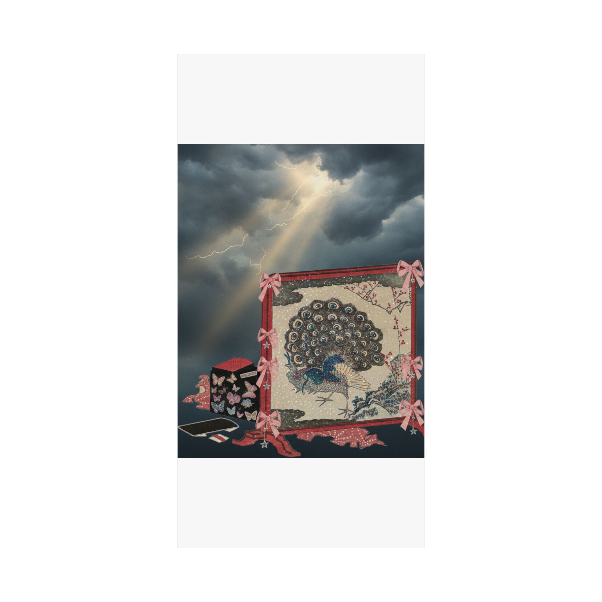 Dramatic Storm — Screen And Lady'S Work-Box — Matte Poster