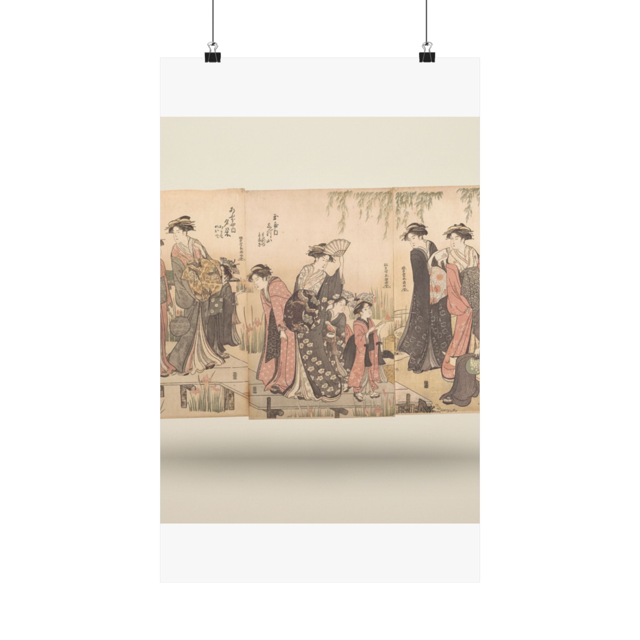 Product Marketing — Courtesans In An Iris Garden — Matte Poster