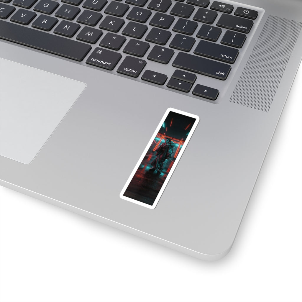 Fast Furious — A Woman Carrying A Child On Her Back Near The Entrance To A Temple — Kiss-Cut Sticker