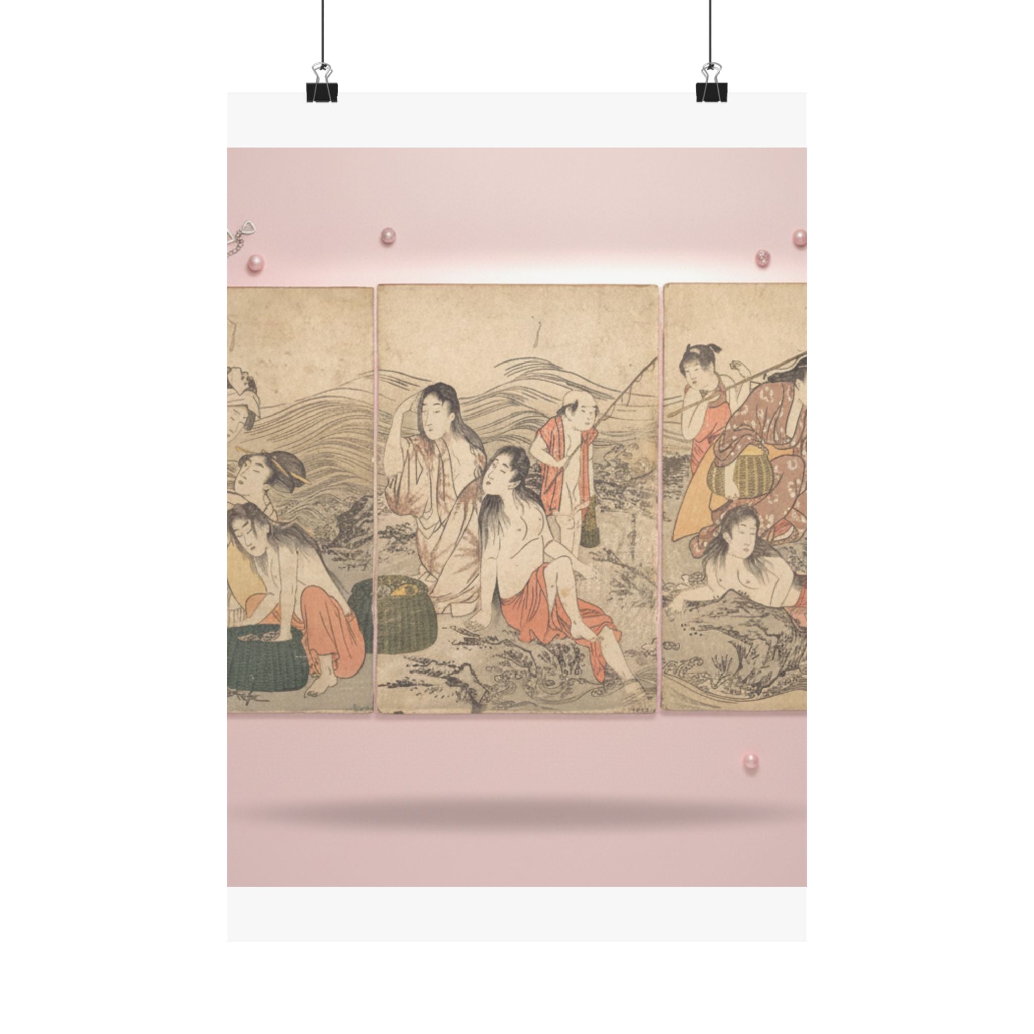 Product Marketing — Girl Fishers And Bathers — Matte Poster