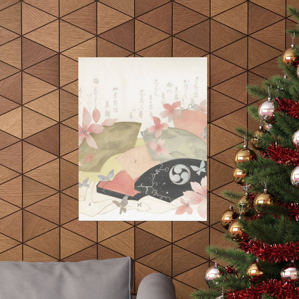 Watercolor — Fan-Box With Fans — Matte Poster