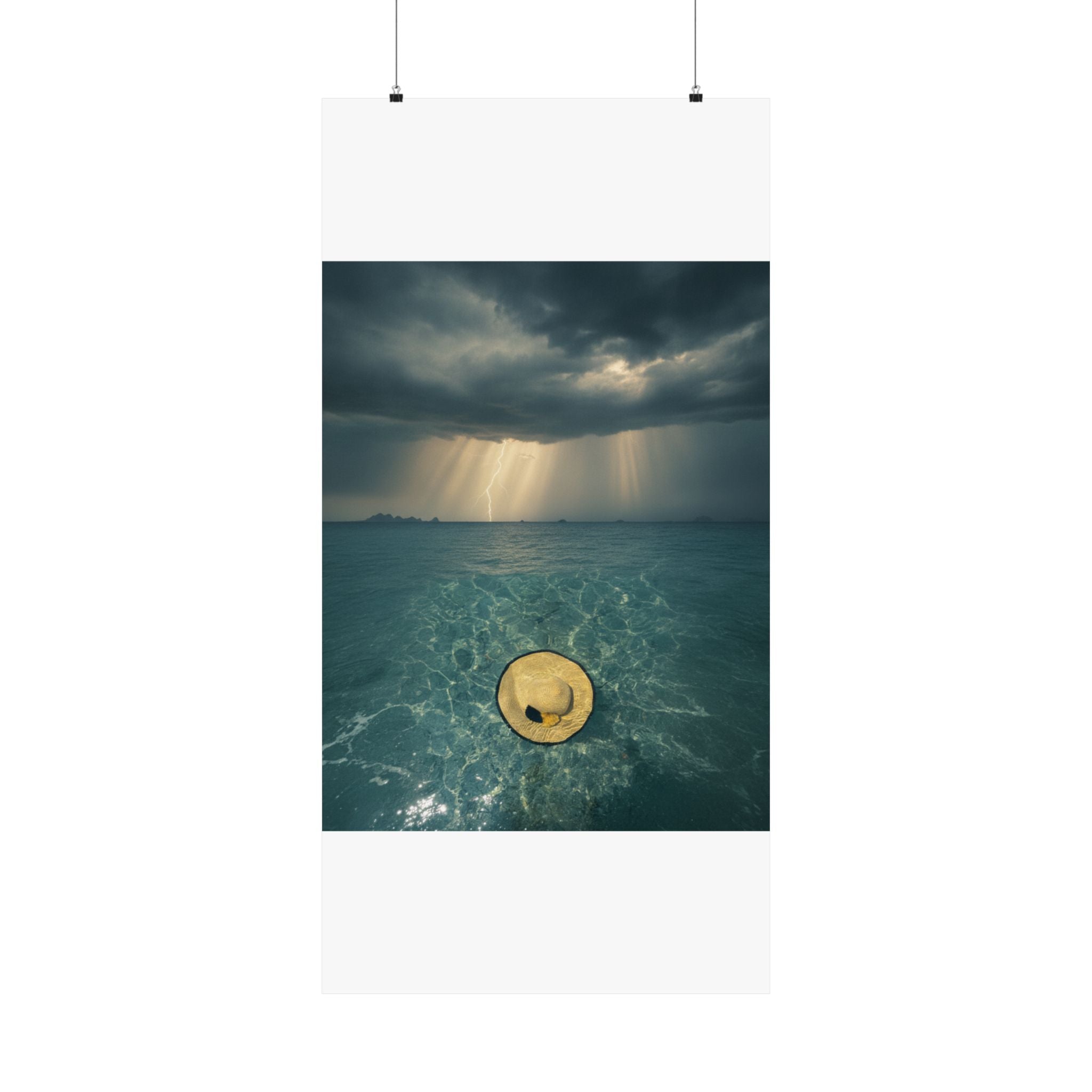 Dramatic Storm — Hat — Matte Poster