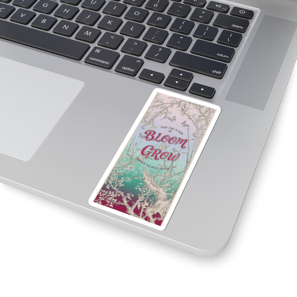 Affirmation — Plum Tree In Blossom — Kiss-Cut Sticker