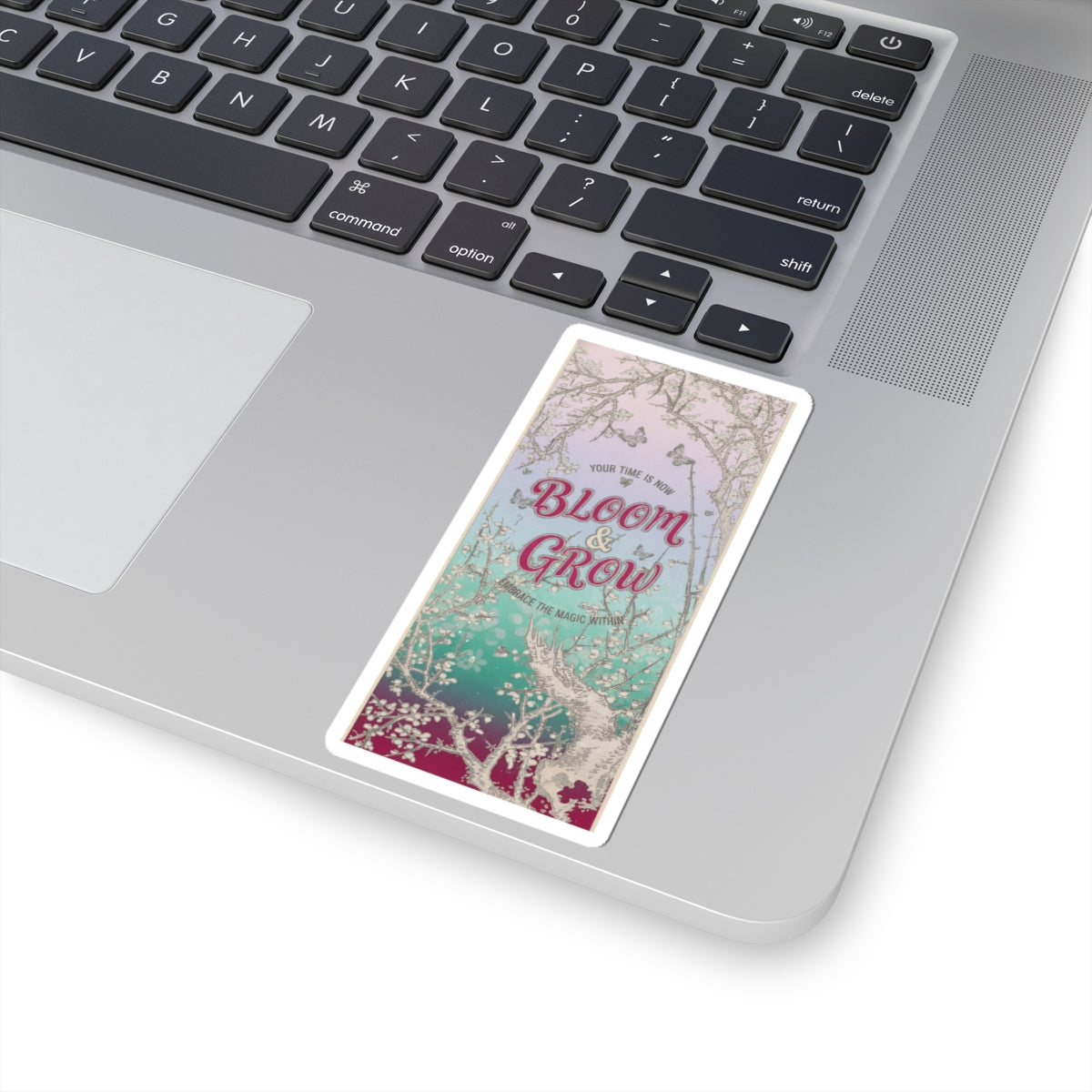 Affirmation — Plum Tree In Blossom — Kiss-Cut Sticker