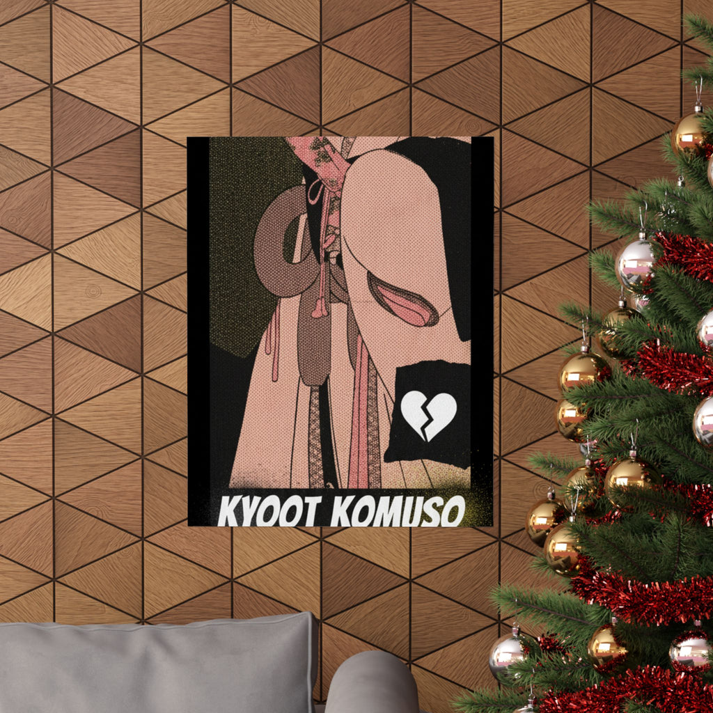 Streetwear Collage — A Girl As A Komuso — Matte Poster