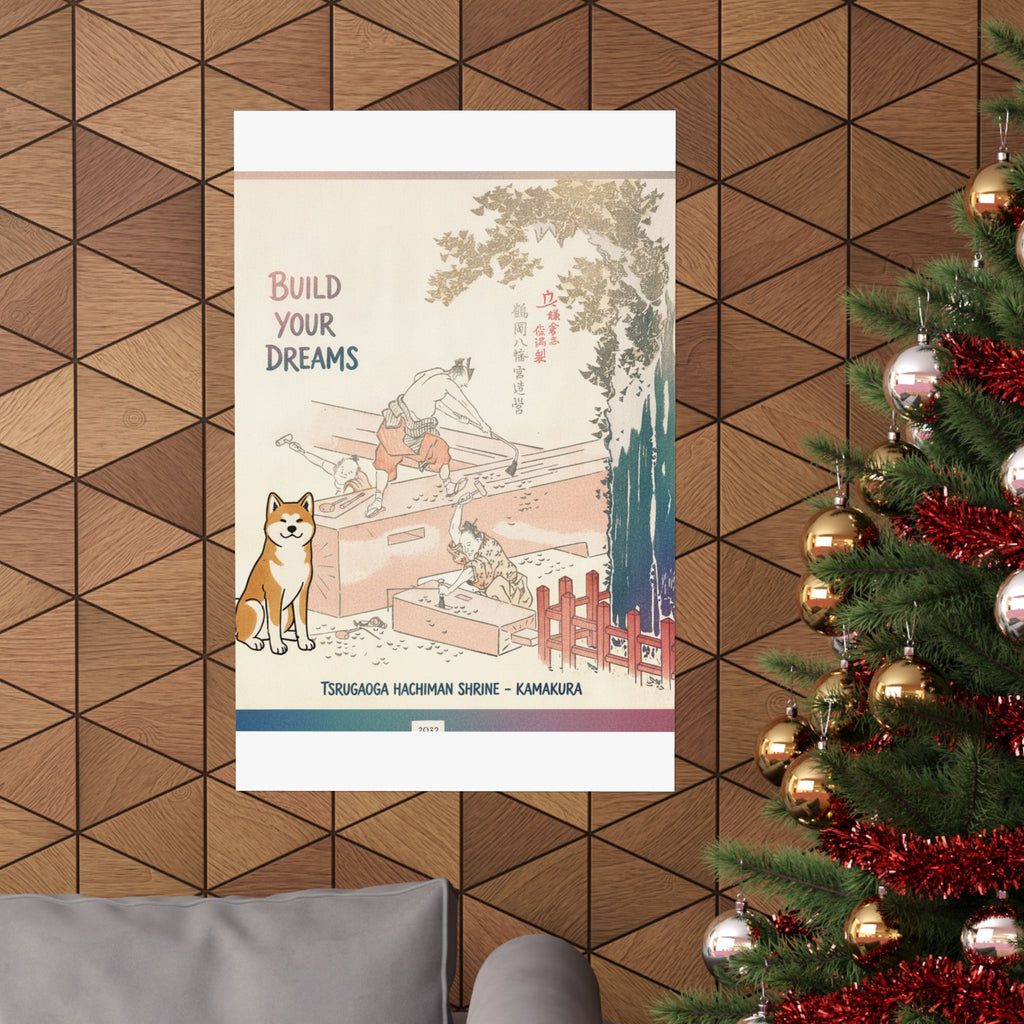 Affirmation — History Of Kamakura: Building Tsurugaoka Hachiman Shrine — Matte Poster