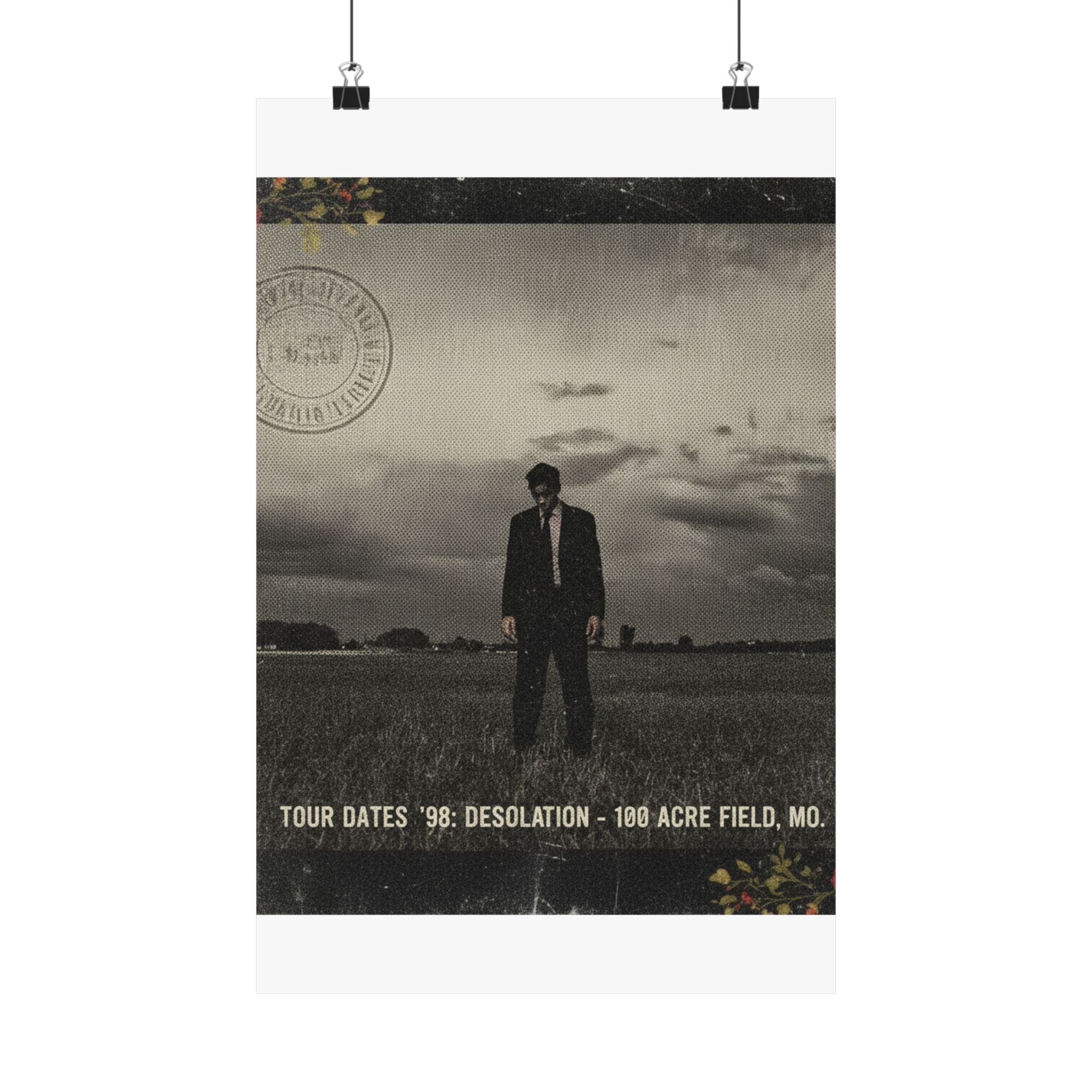 Desolation '98 Tour Vintage Bootleg Field Poster