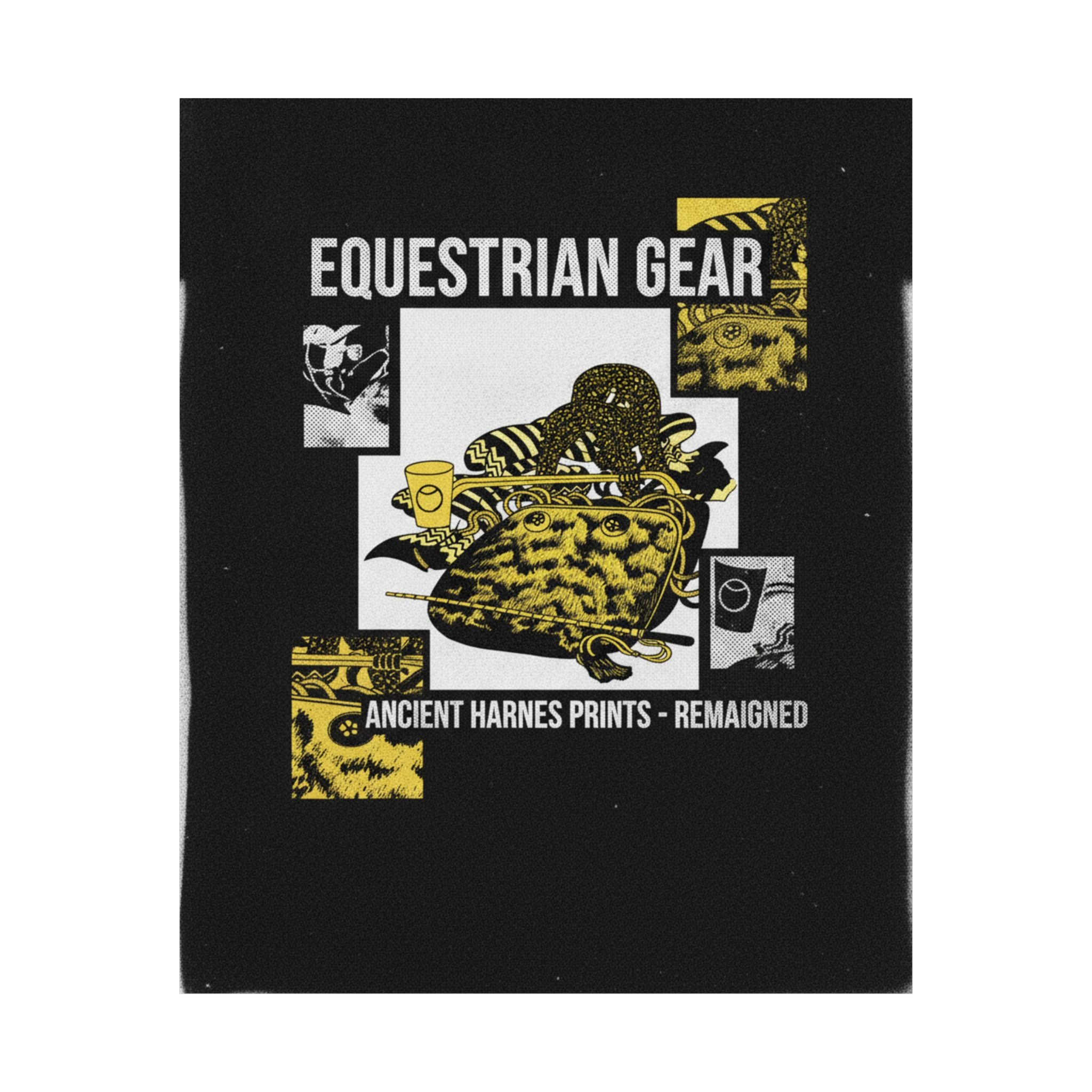 Streetwear Collage — Saddle, Horse-Dipper And Other Harness — Matte Poster