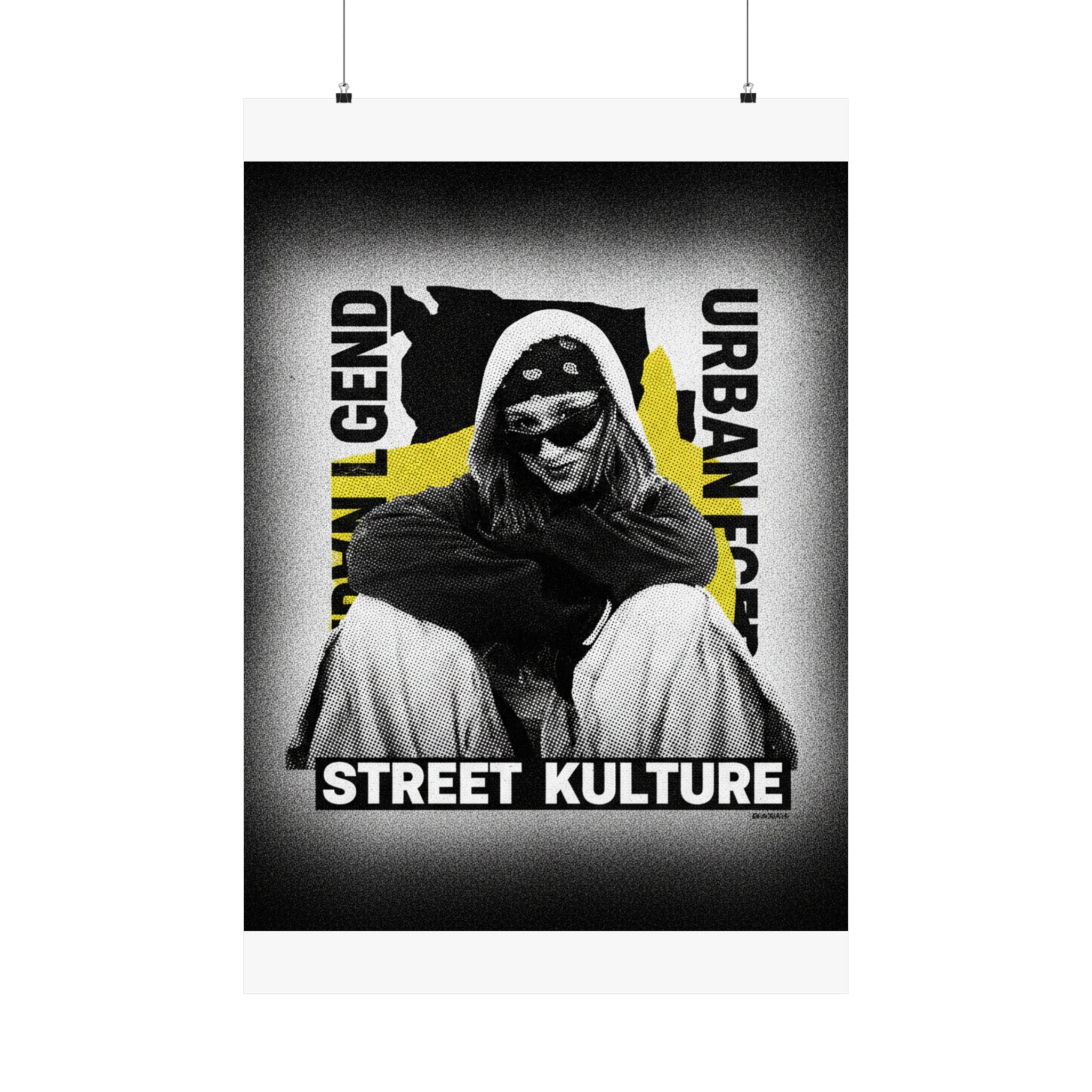 Streetwear Collage — Person — Matte Poster