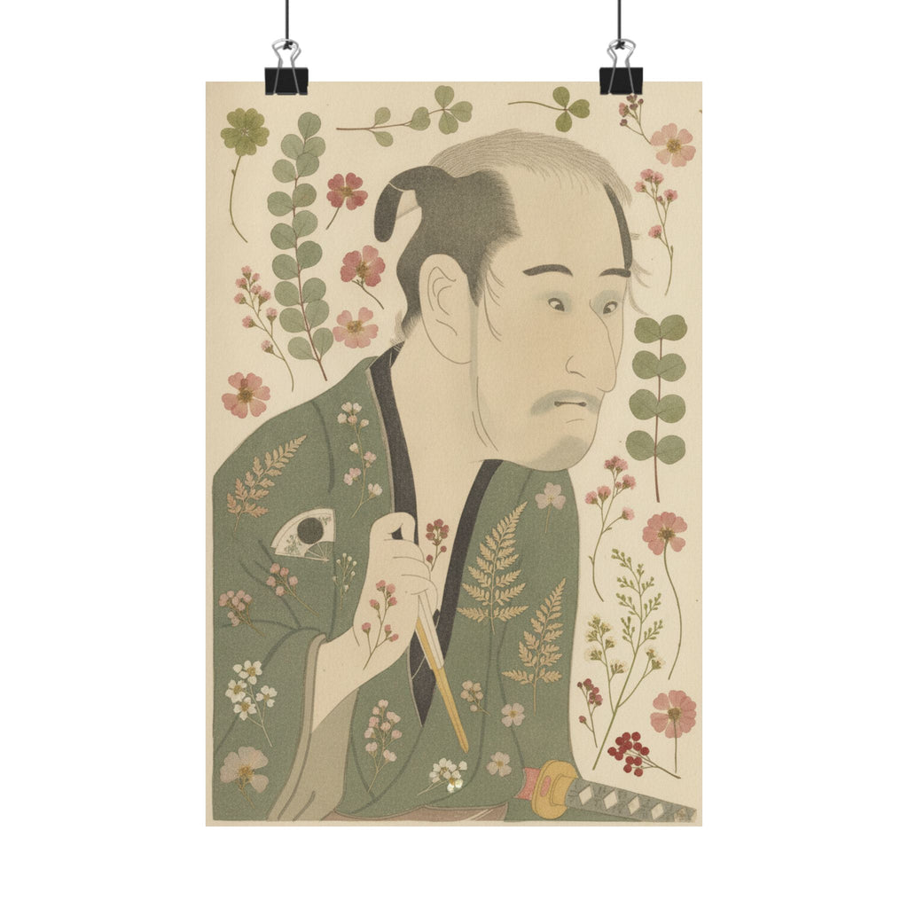 Botanical — The Actor Onoye Matsusuke As A Ronin — Matte Poster