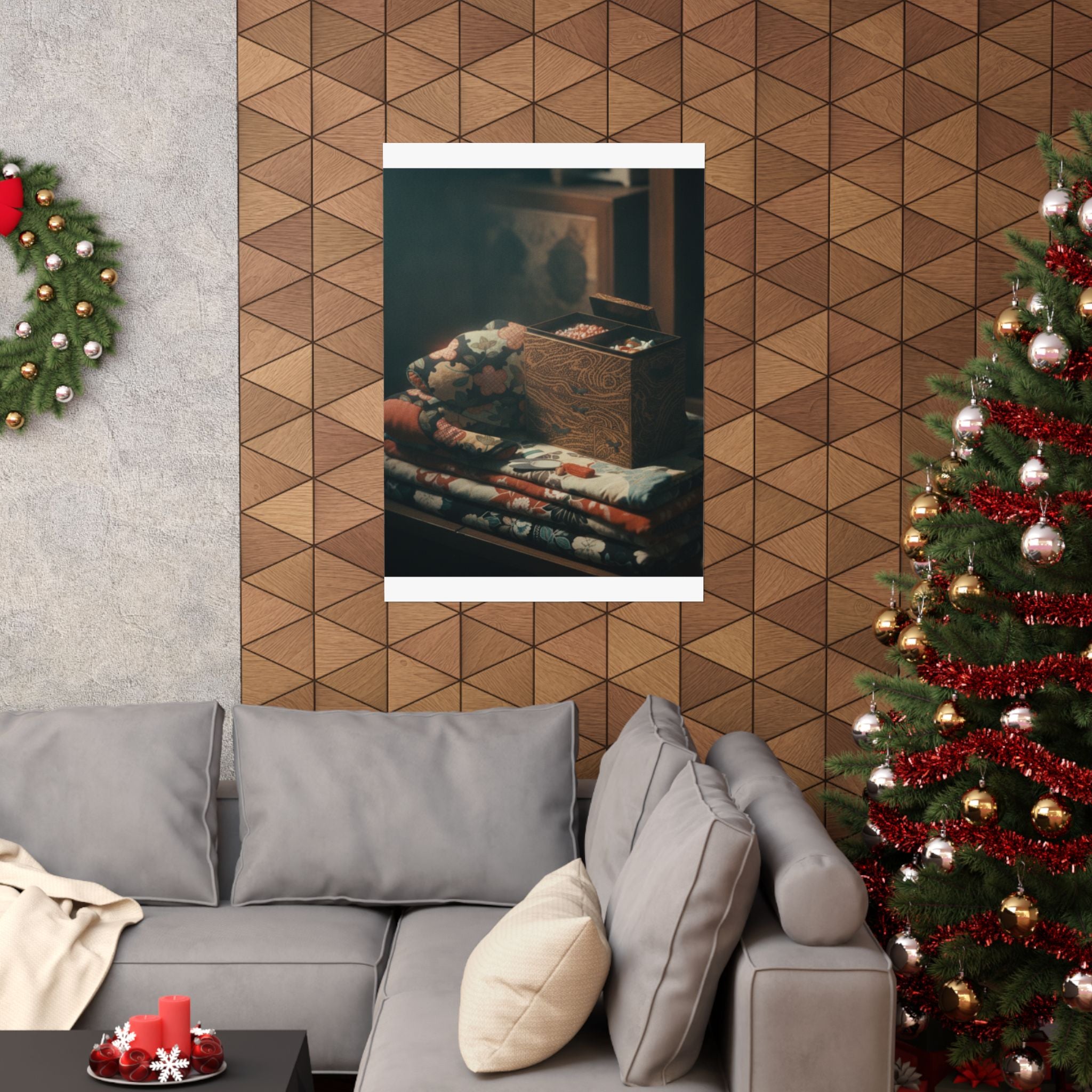 Cinematic — Lady'S Work-Box And Bed Clothing — Matte Poster