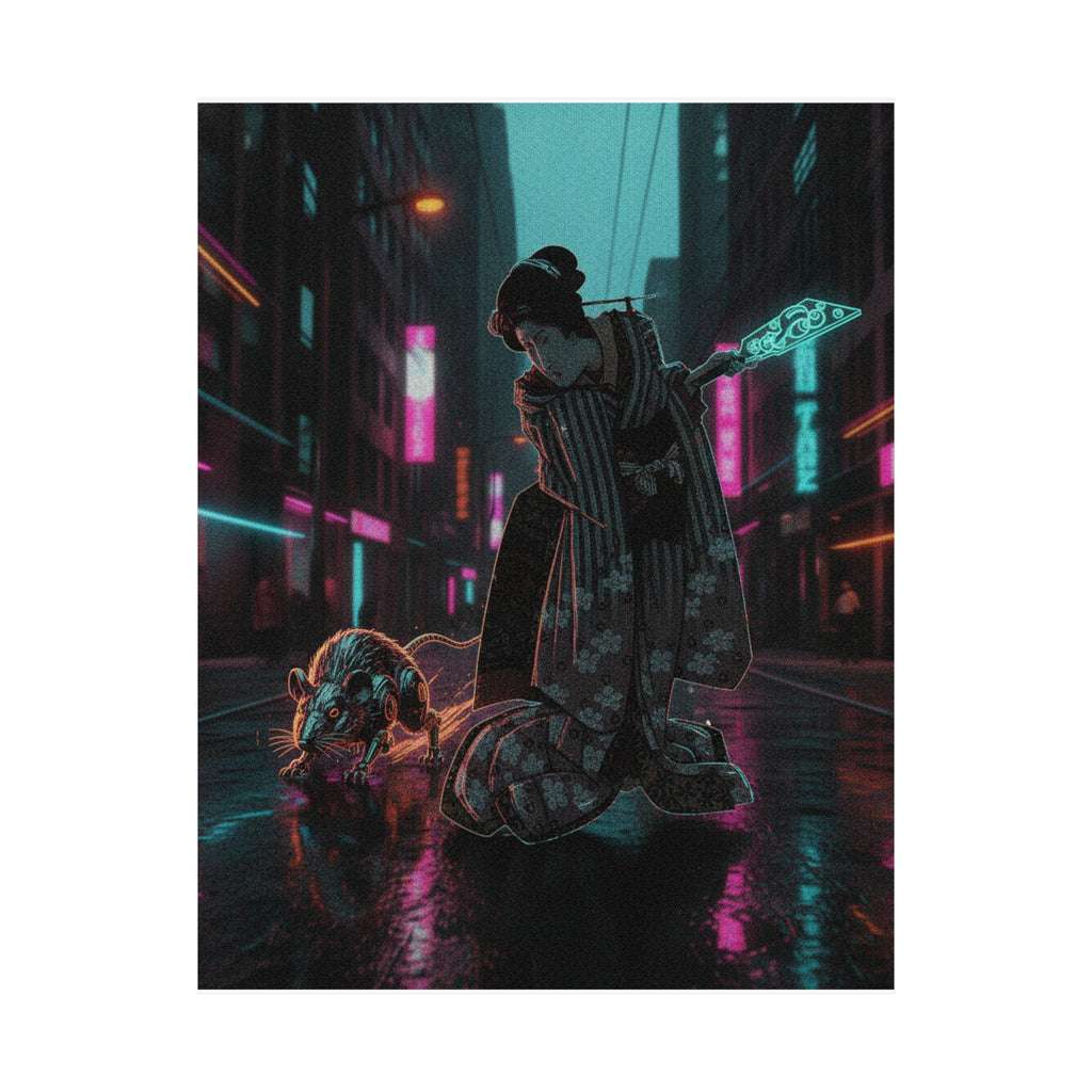 Fast Furious — New Year Greeting Card For "Rat" Year — Matte Poster