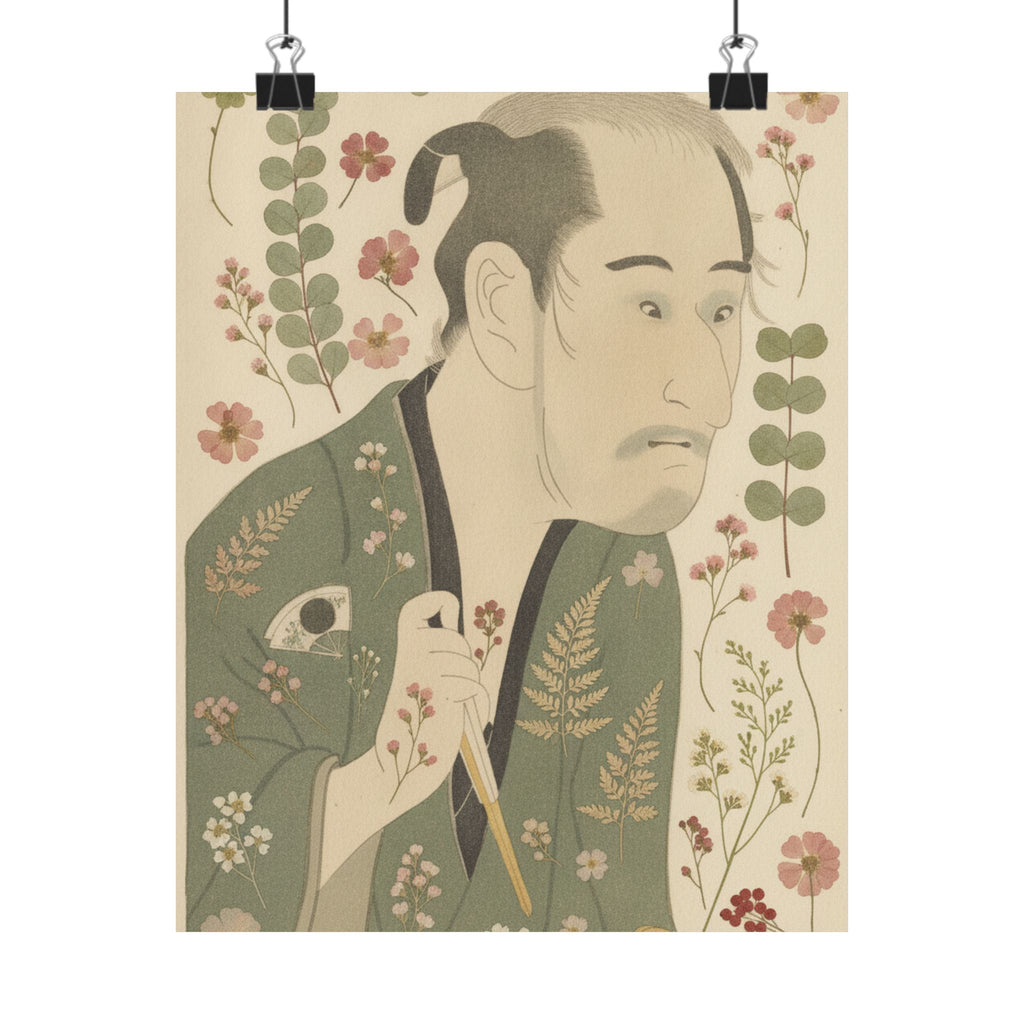 Botanical — The Actor Onoye Matsusuke As A Ronin — Matte Poster