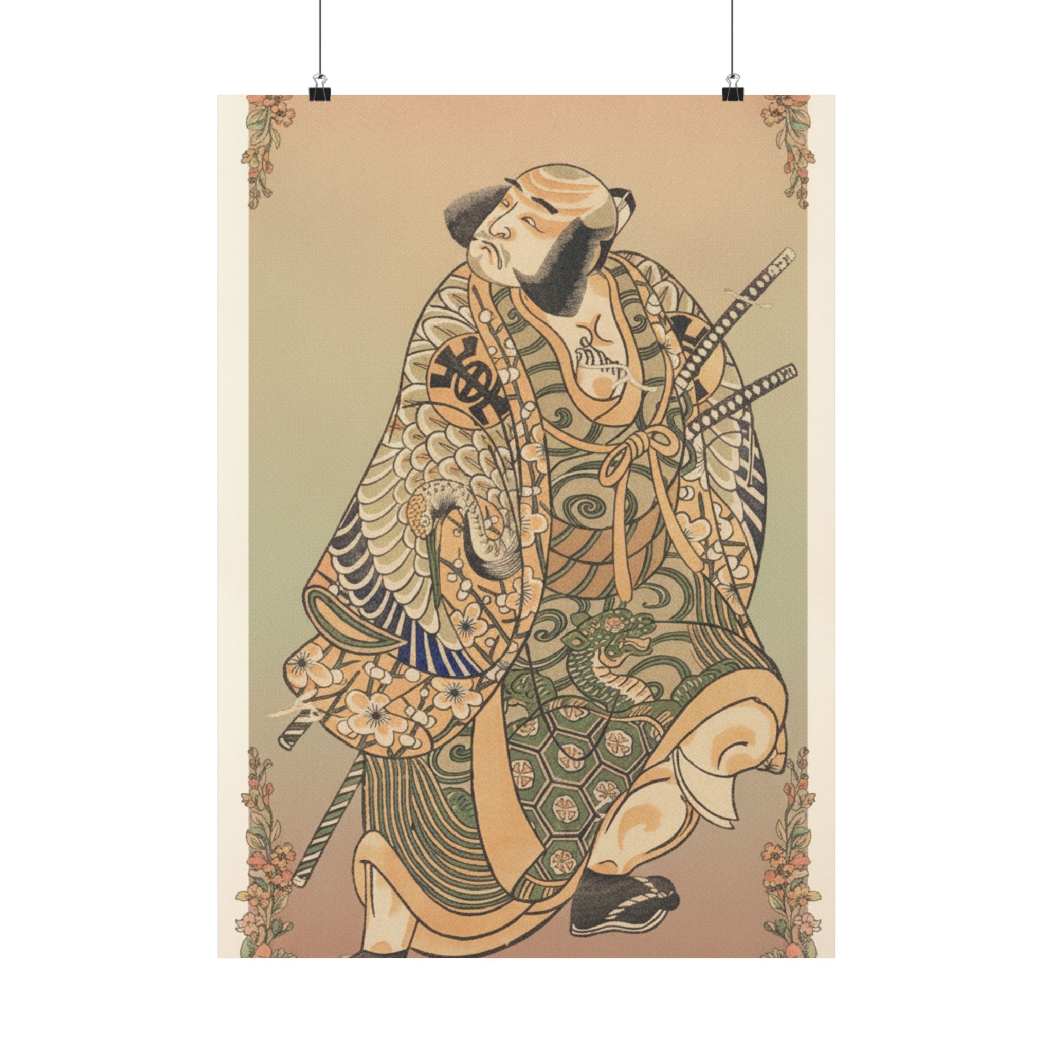 Affirmation — The Actor Nakamura Nakazo As A Warrior — Matte Poster