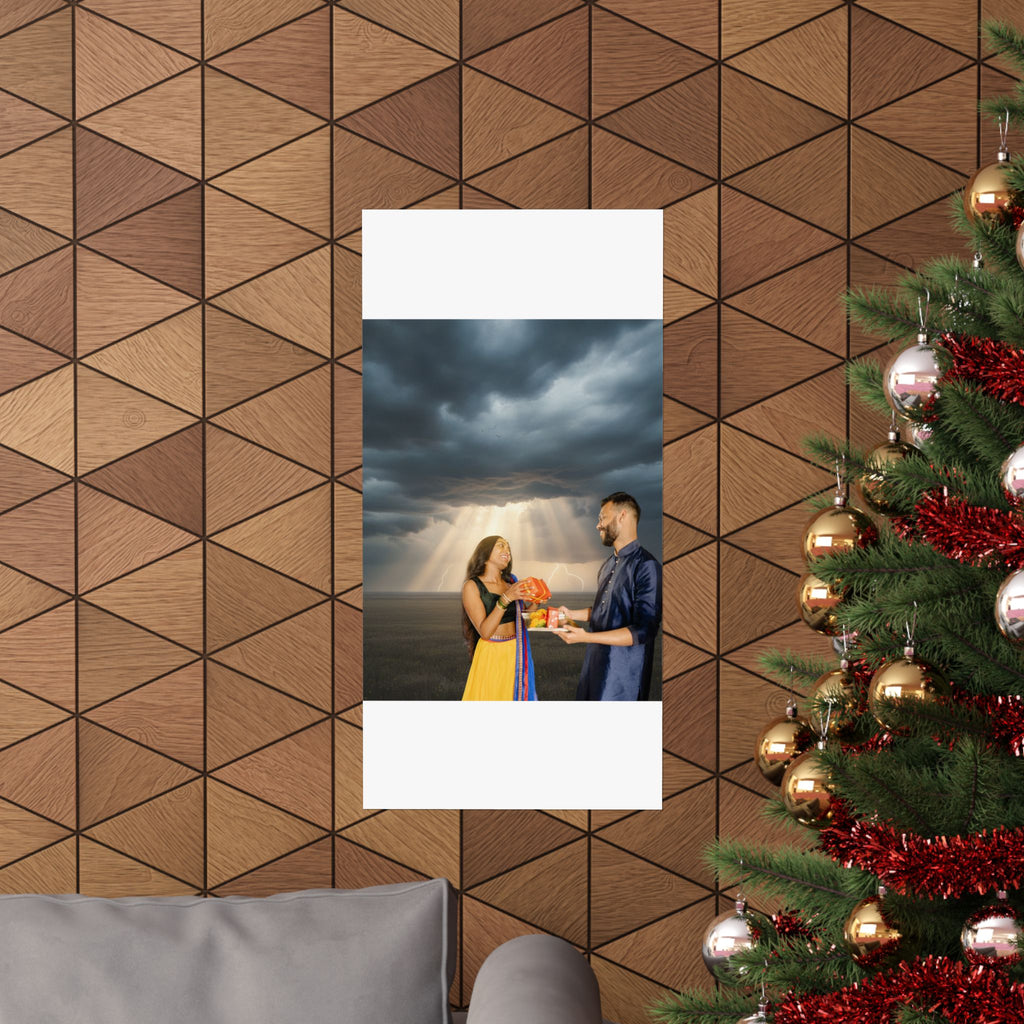 Dramatic Storm — Person — Matte Poster