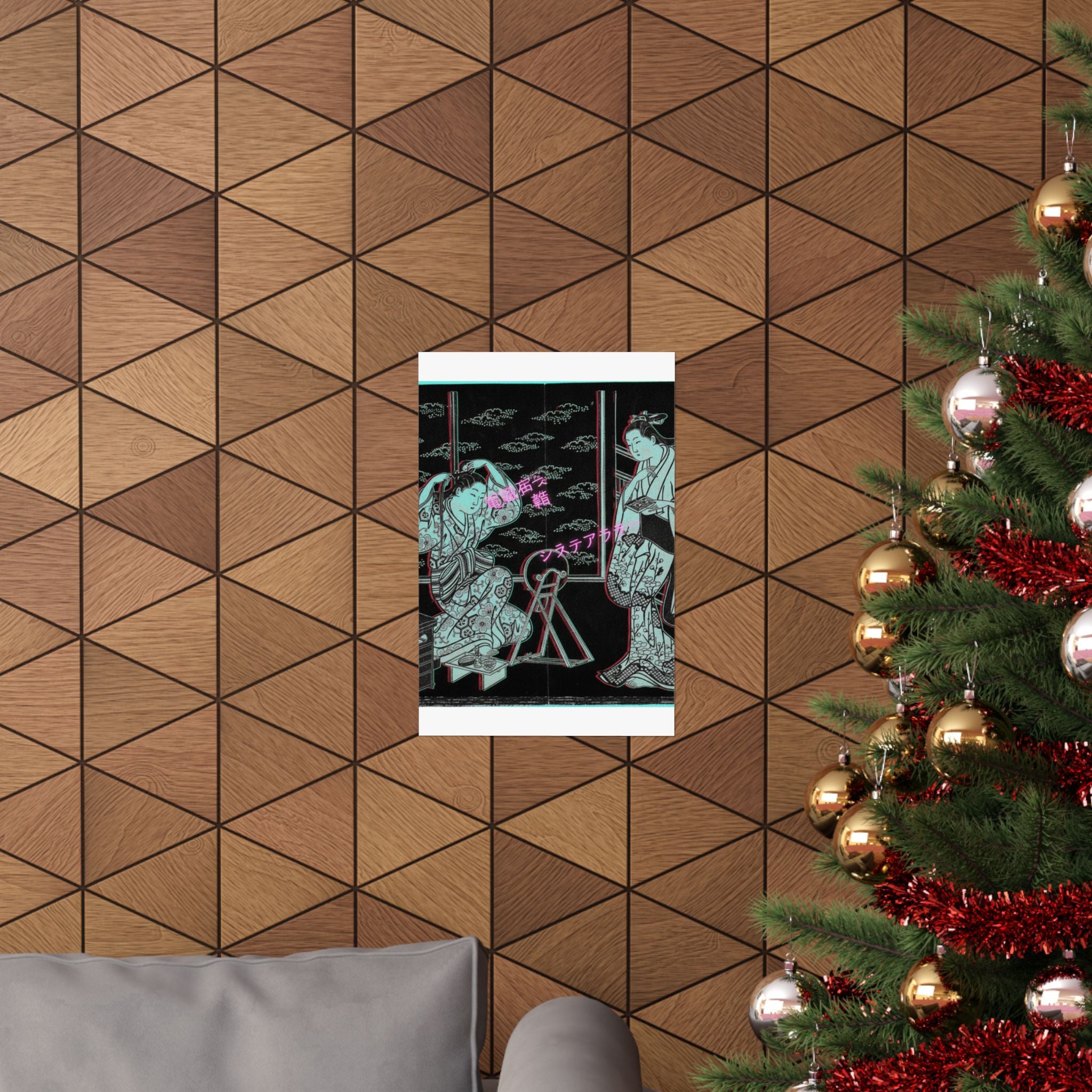 Glitch Culture — Two Women In A Room Opening On A Verandah — Matte Poster