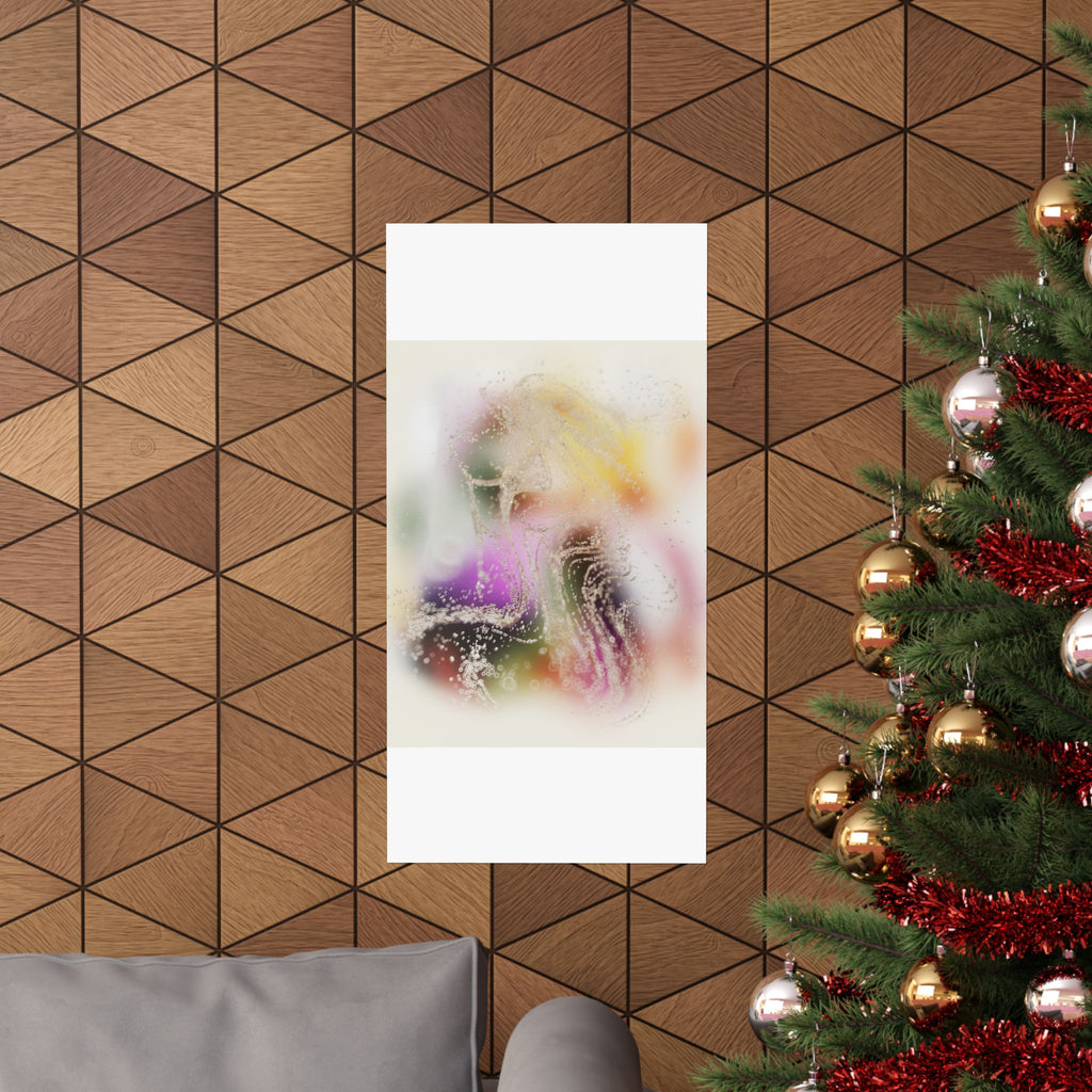 Dreamy Blurred Colour Cloud Abstract Art Poster