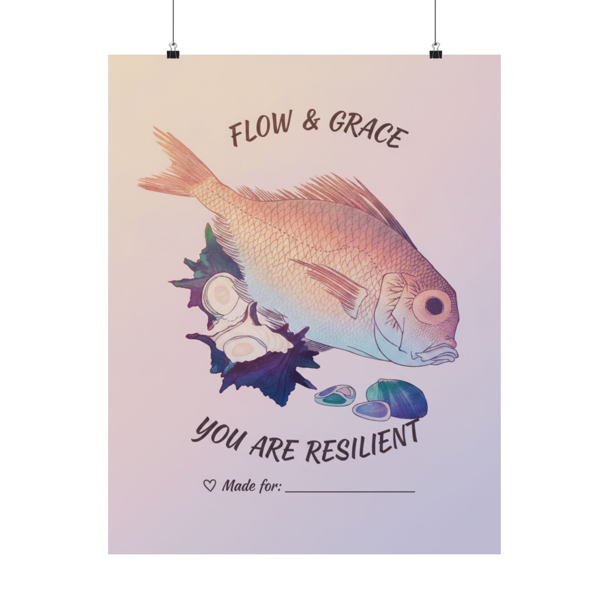 Affirmation — Tai Fish And Top-Shells — Matte Poster