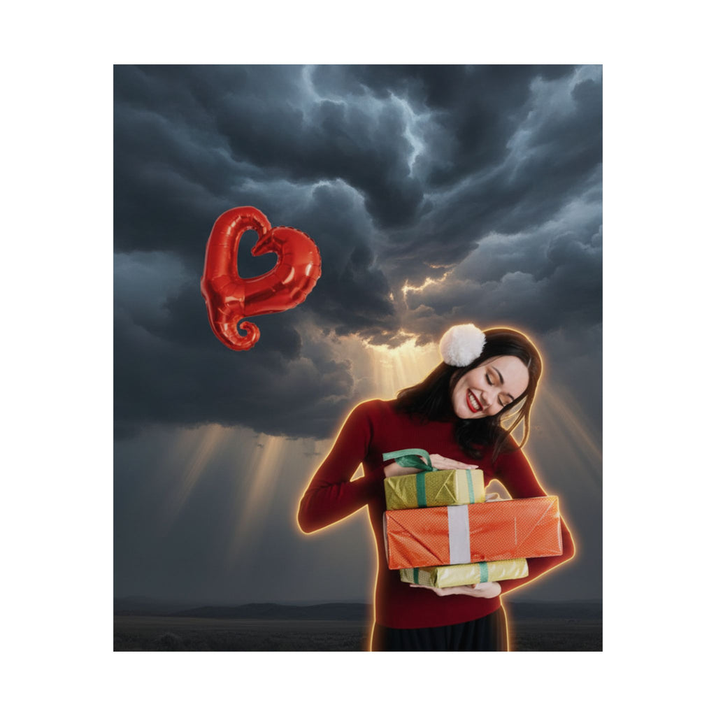 Dramatic Storm — Person — Matte Poster