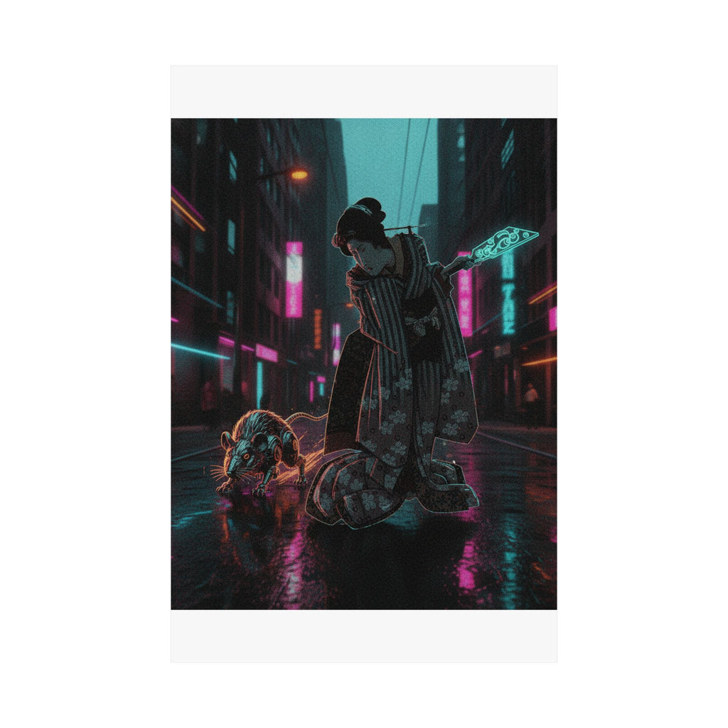 Fast Furious — New Year Greeting Card For "Rat" Year — Matte Poster
